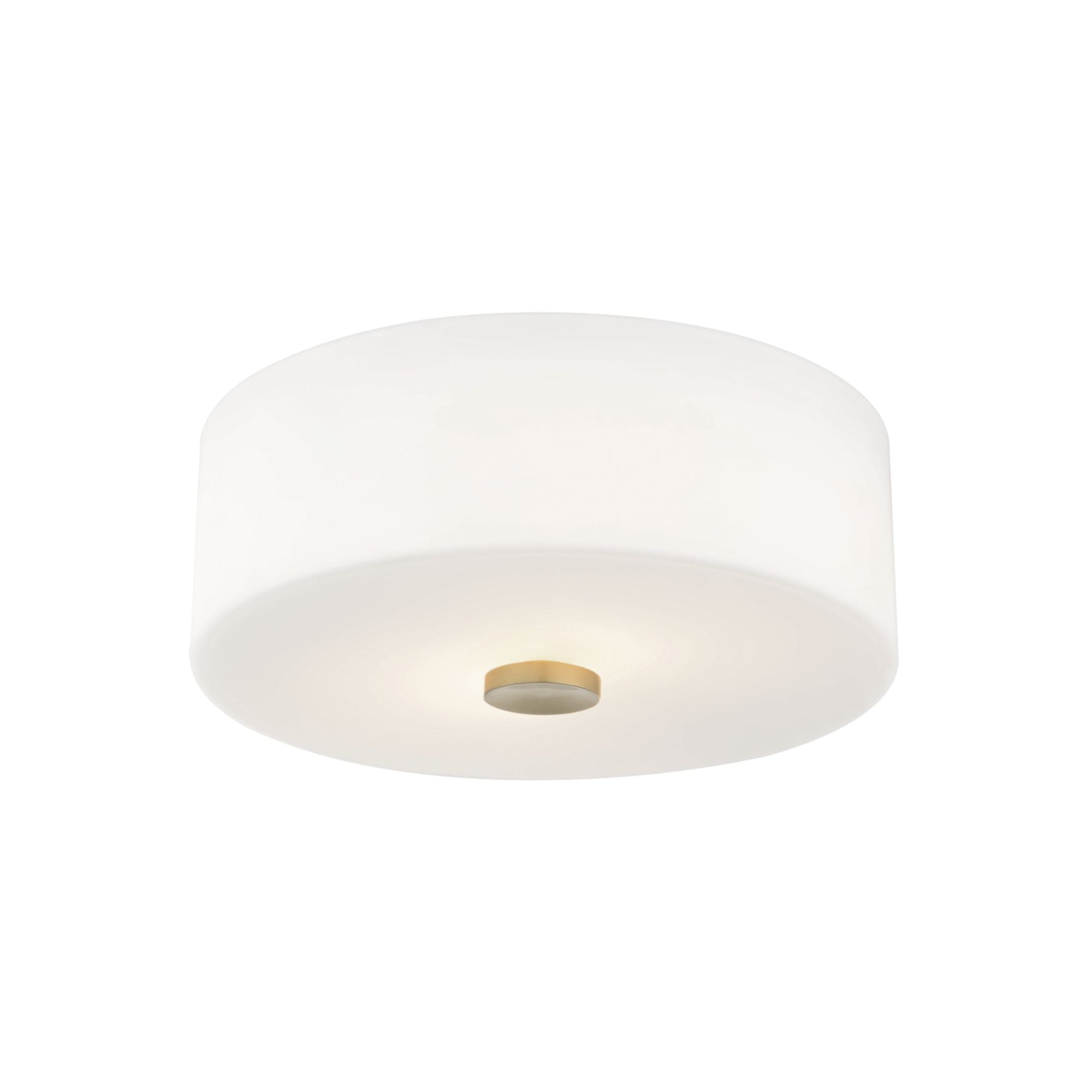 Sophie 12 in. 2 Lights Flush Mount Light Aged Brass Finish