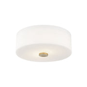 Sophie 12" 2-Light Flush Mount, Aged Brass Finish