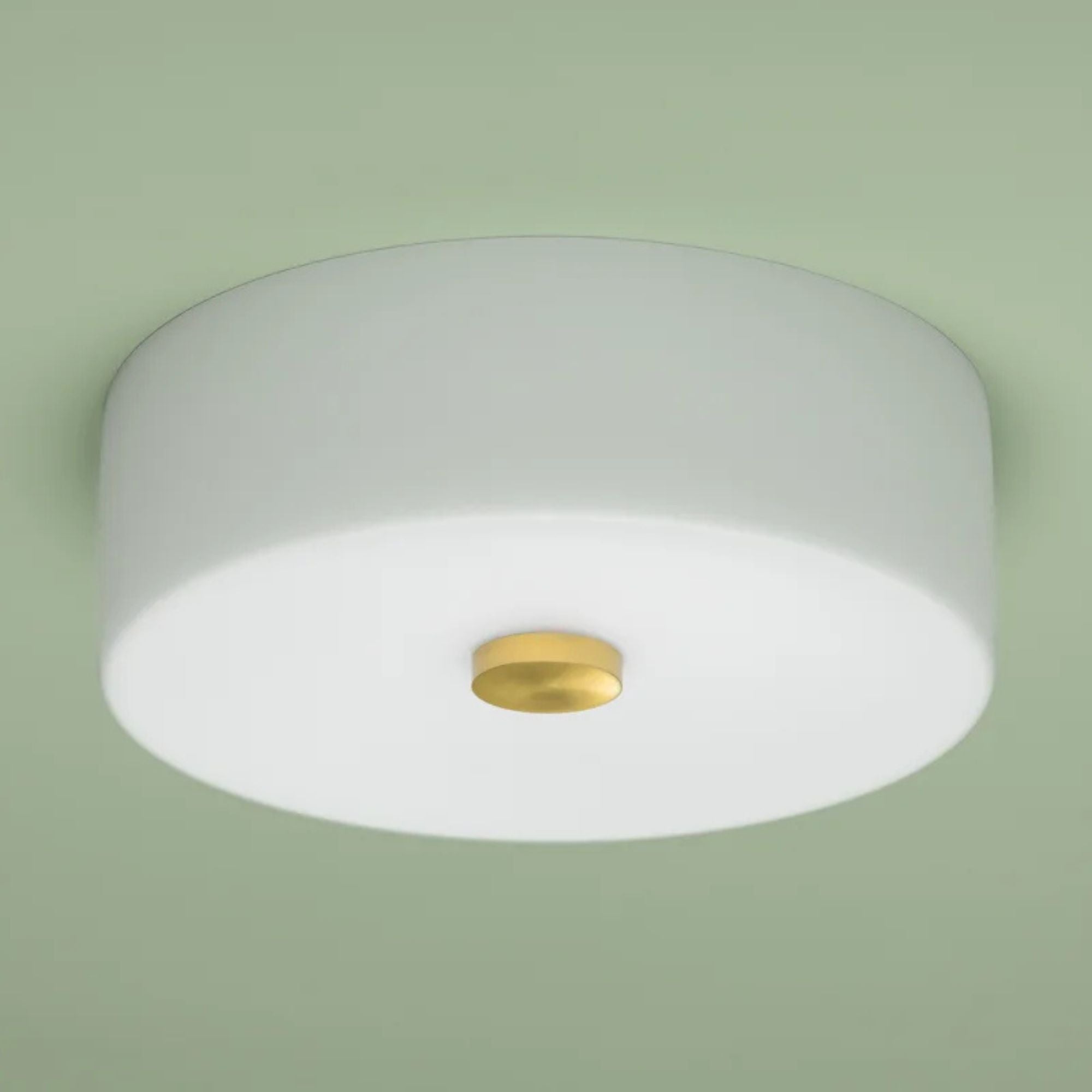 Sophie 12" 2-Light Flush Mount, Aged Brass Finish
