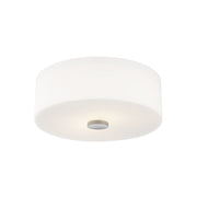 Sophie 12" 2-Light Flush Mount, Polished Nickel Finish