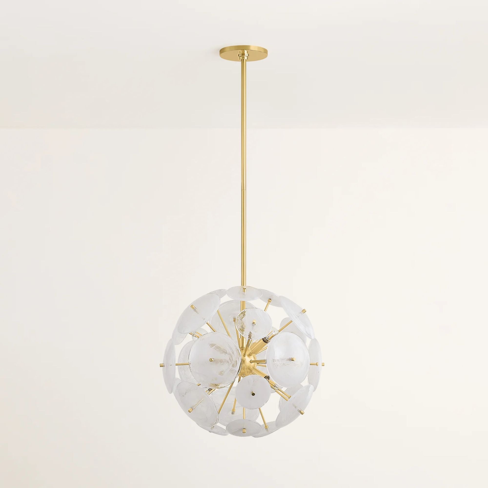 Tamara 20" 6-Light Chandelier, Aged Brass Finish