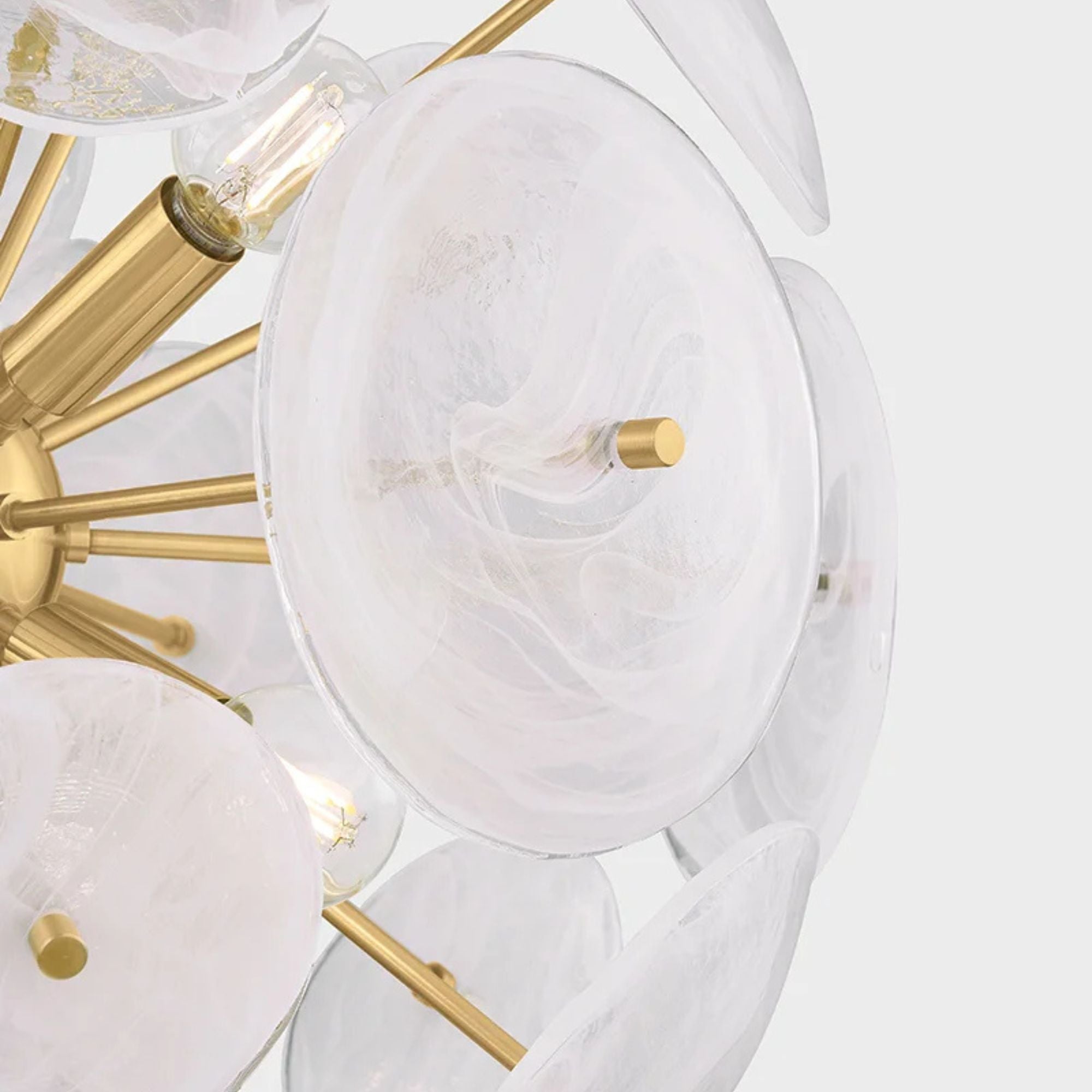 Tamara 20" 6-Light Chandelier, Aged Brass Finish
