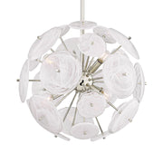 Tamara 20" 6-Light Chandelier, Polished Nickel Finish