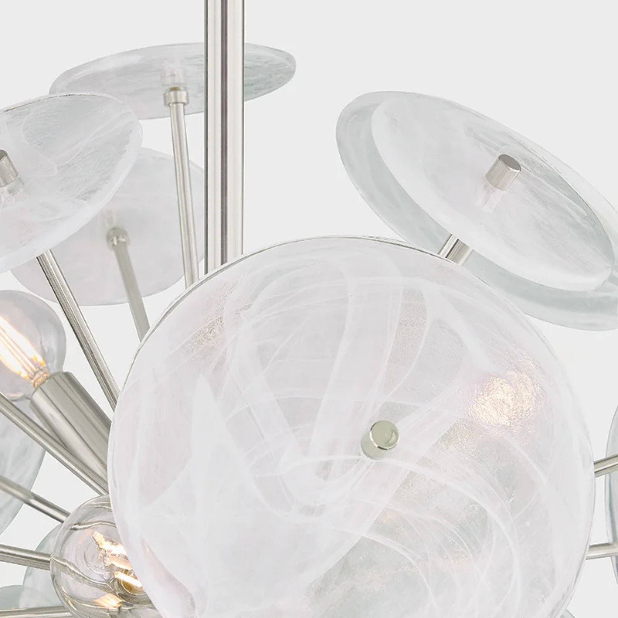 Tamara 20" 6-Light Chandelier, Polished Nickel Finish