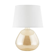 Thea 23" Table Lamp, Aged Brass Finish