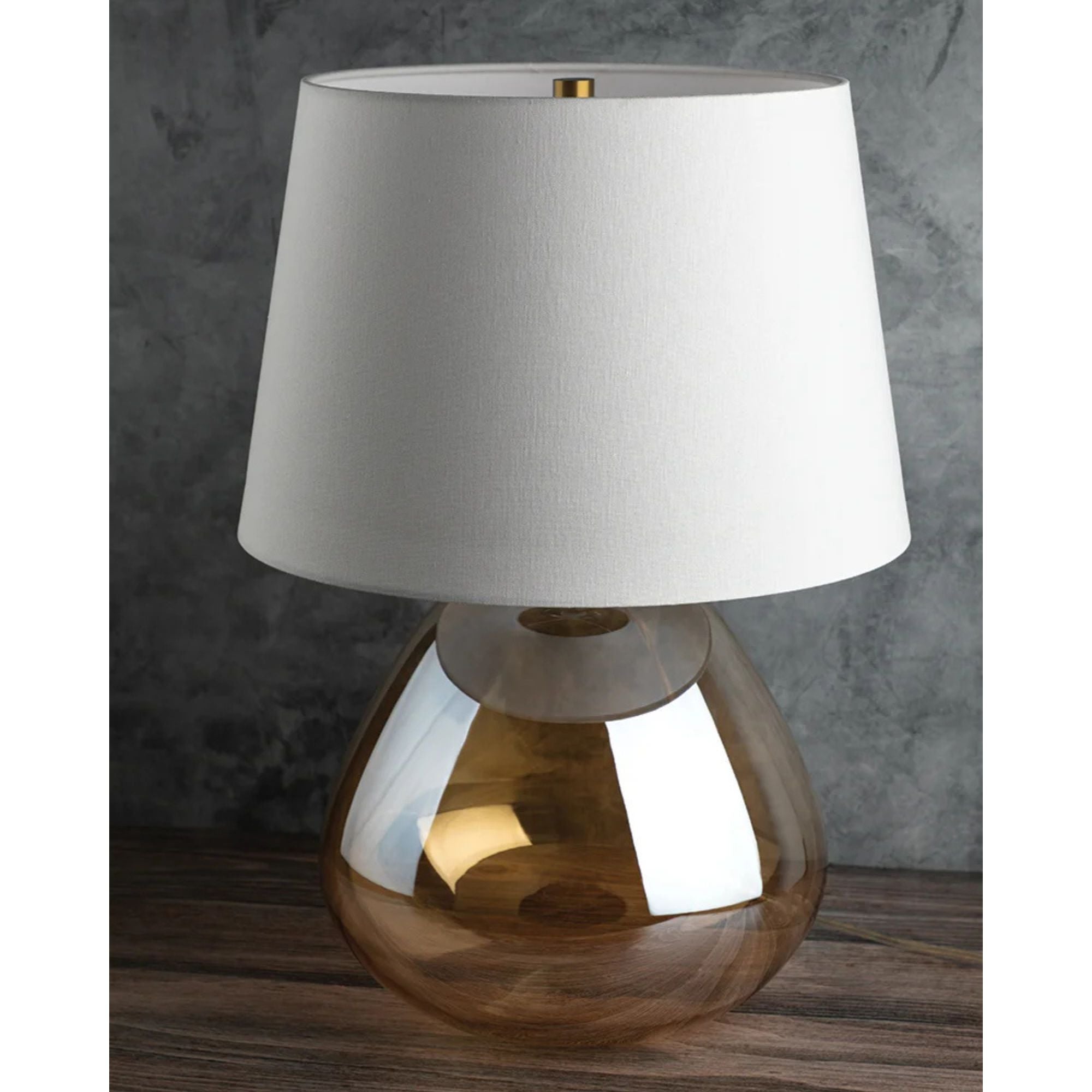 Thea 23" Table Lamp, Aged Brass Finish