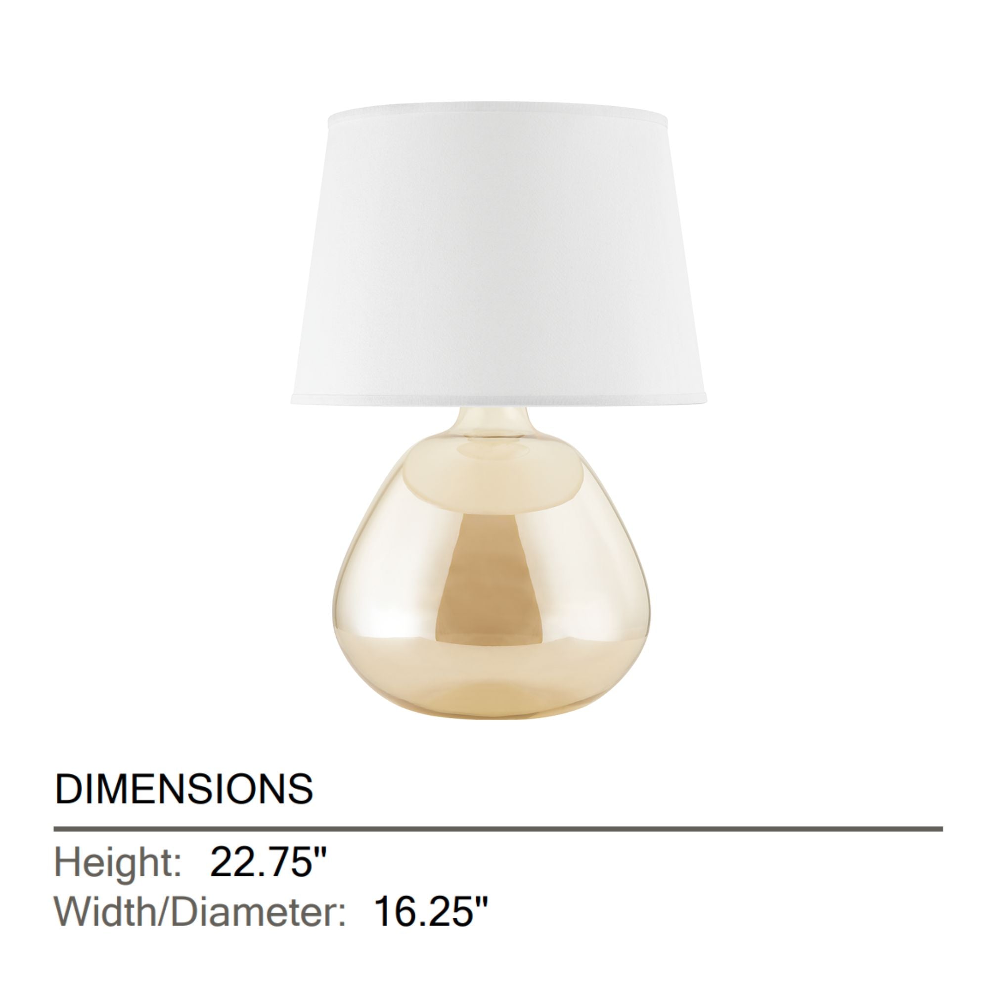 Thea 23" Table Lamp, Aged Brass Finish