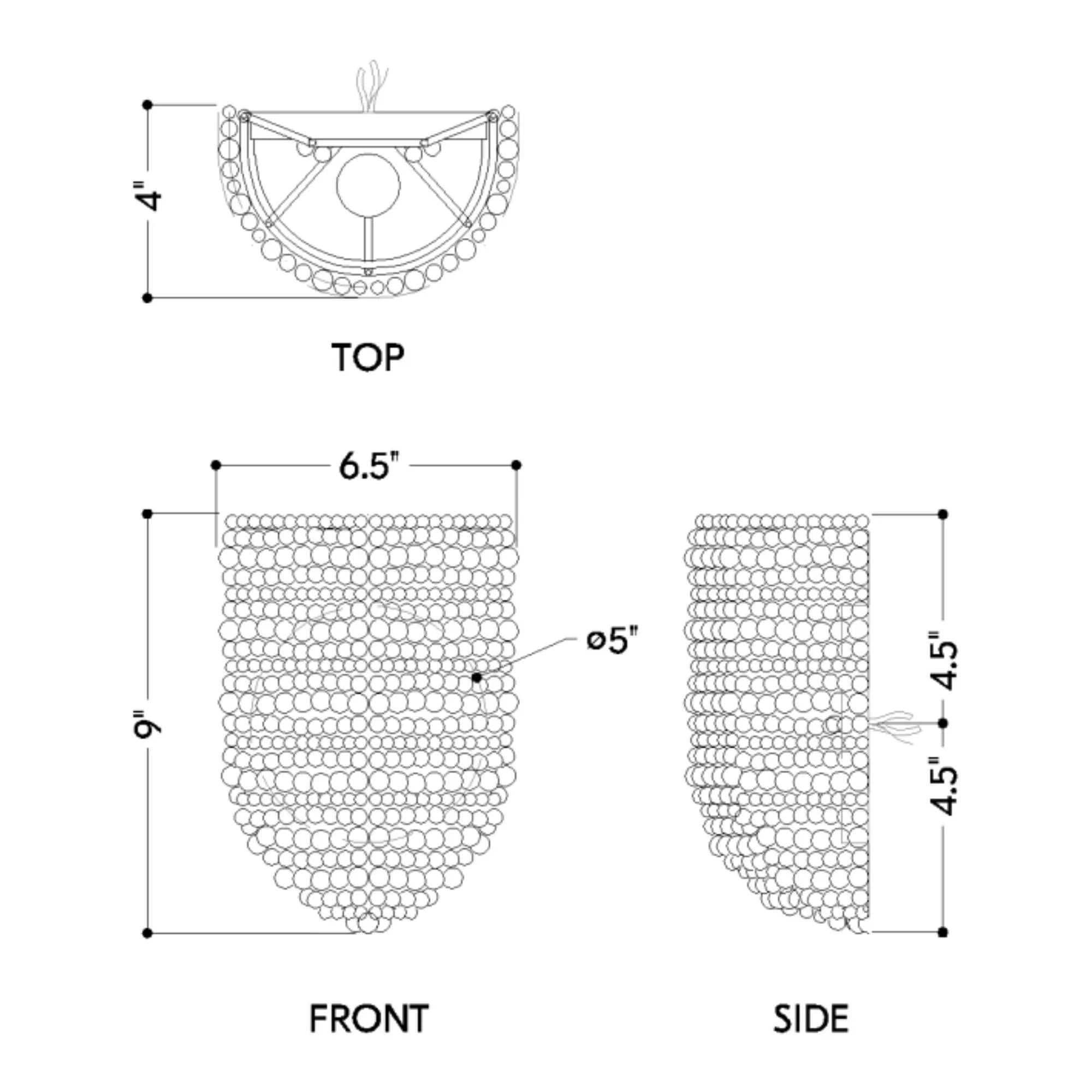 Tiana 9" Wall Sconce, Aged Brass Finish
