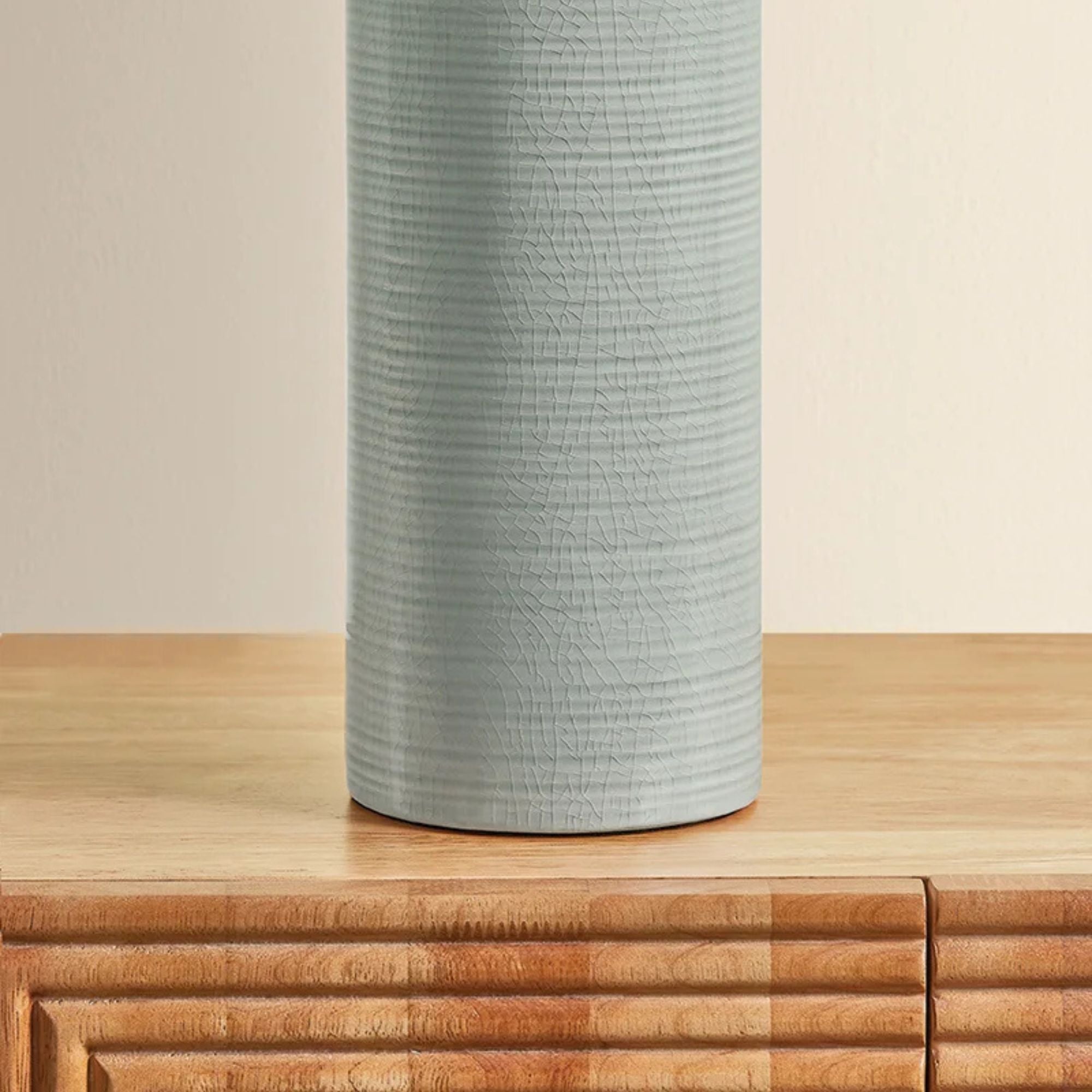 Mitzi Tuva 24.5 in. Table Lamp, Aged Brass & Ceramic Silver Lake with Off White Linen Drum Shade