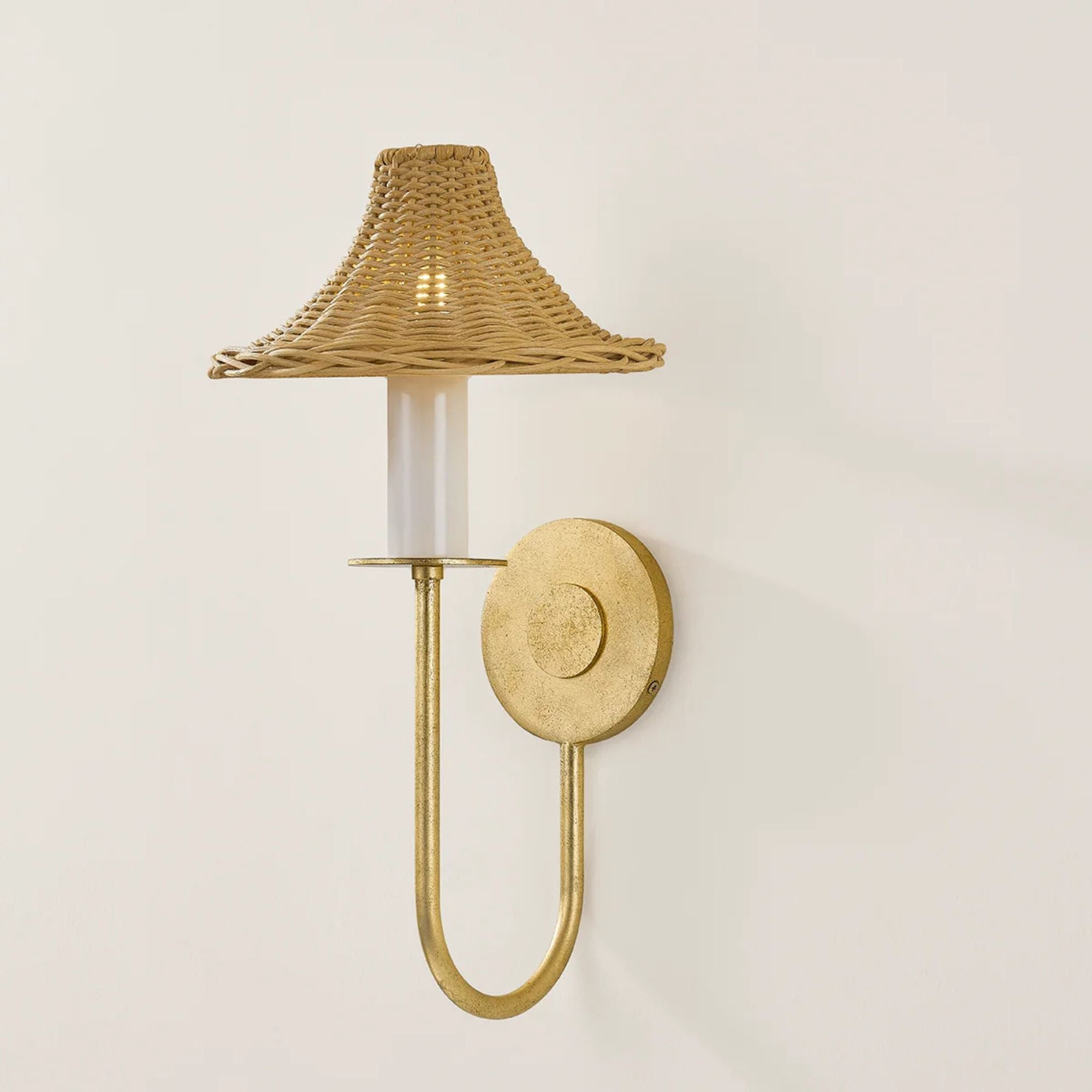 Twila 17" Wall Sconce, Vintage Gold Leaf Finish