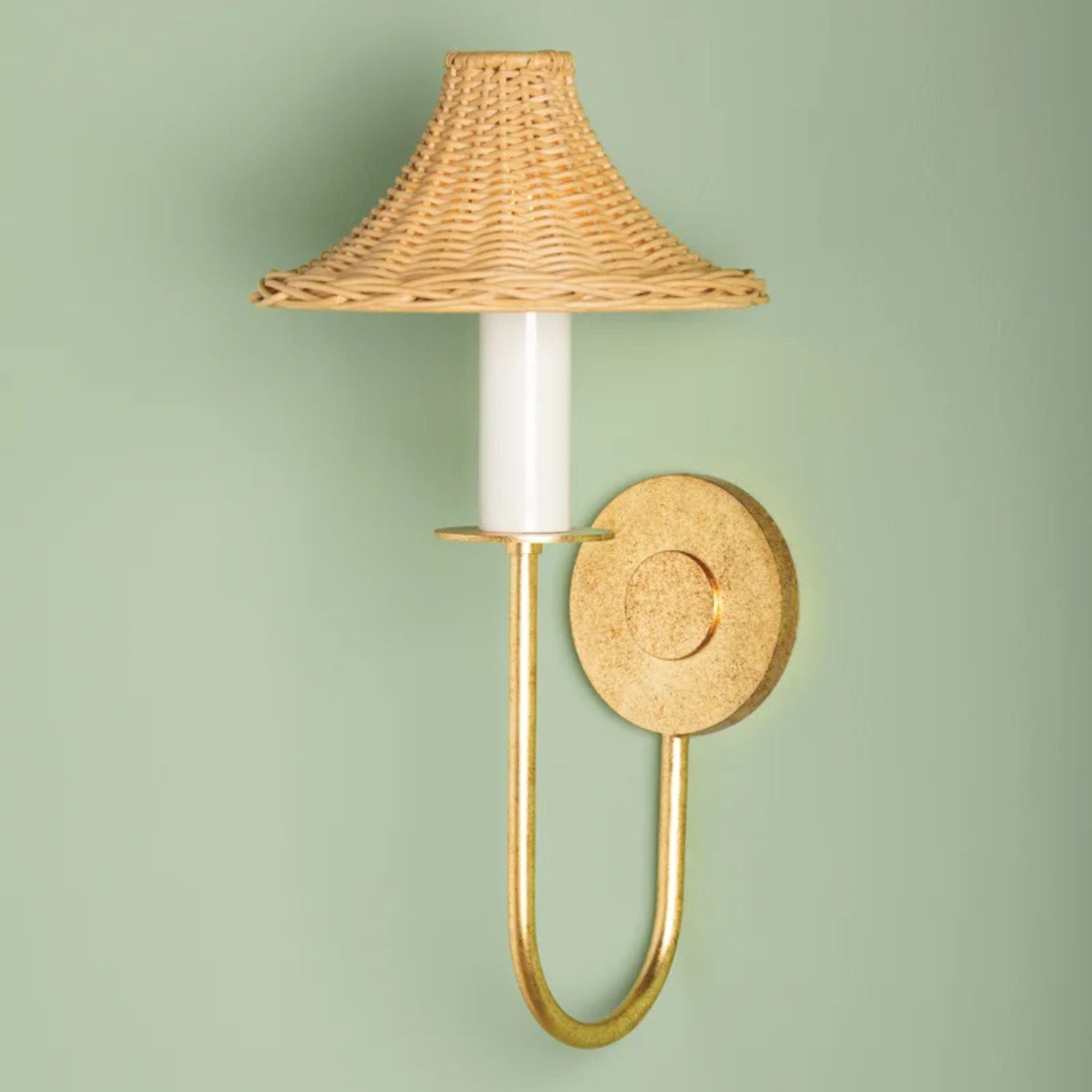 Twila 17" Wall Sconce, Vintage Gold Leaf Finish