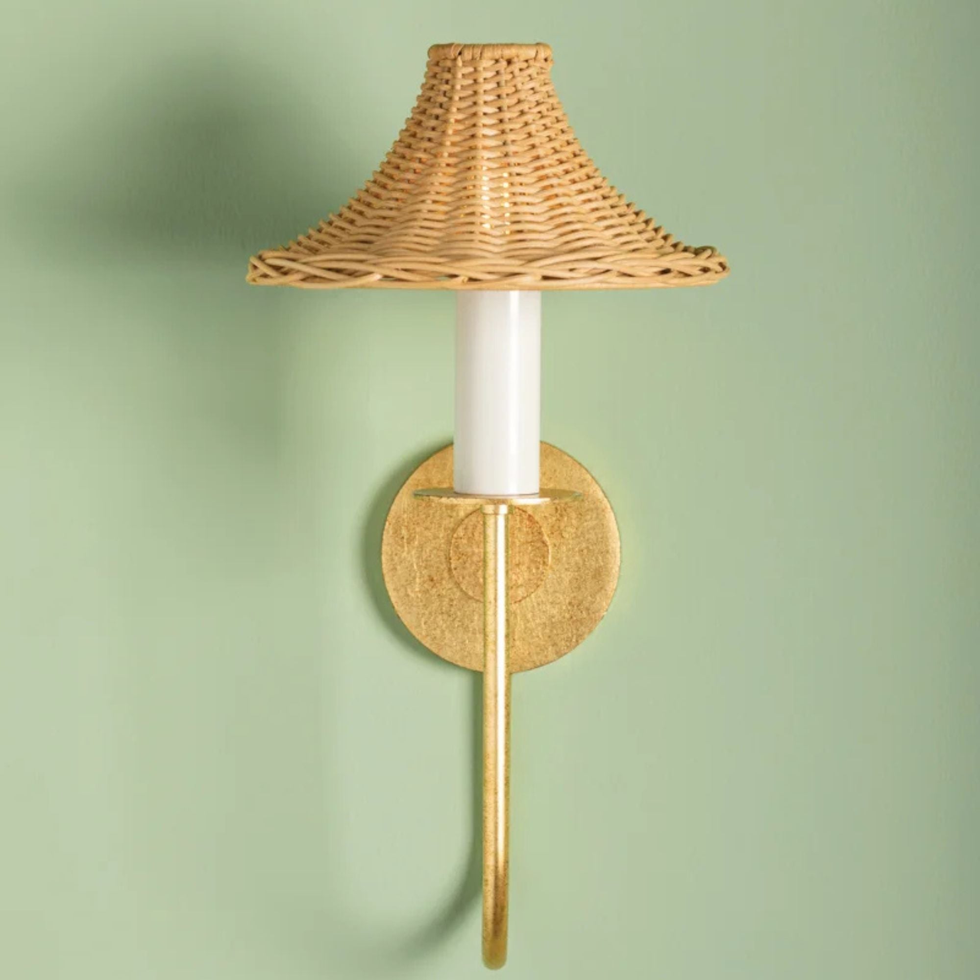 Twila 17" Wall Sconce, Vintage Gold Leaf Finish