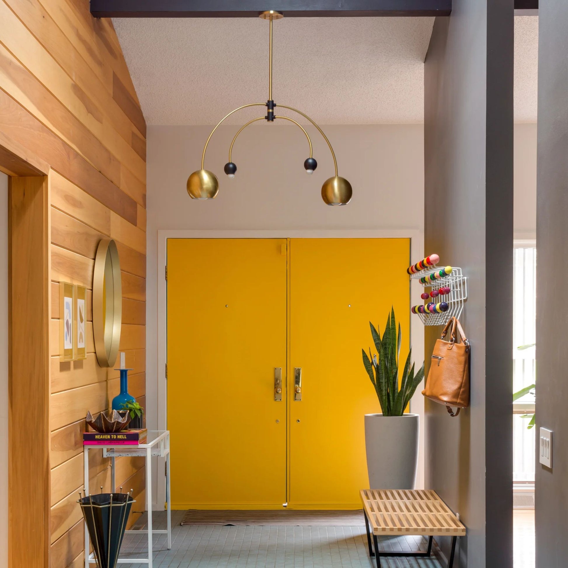 Mitzi - Willow 38" 4-Light Chandelier, Aged Brass/Black Finish | Bees Lighting