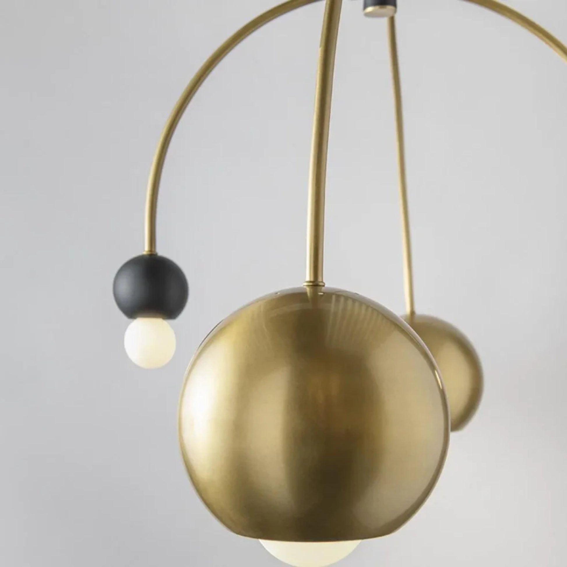 Mitzi - Willow 38" 4-Light Chandelier, Aged Brass/Black Finish | Bees Lighting