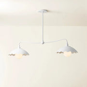 Mitzi - Yael 45" 2-Light Linear Pendant, Textured White Finish | Bees Lighting