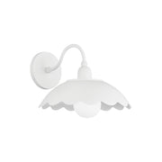 Yael 11" Wall Sconce, Textured White Finish