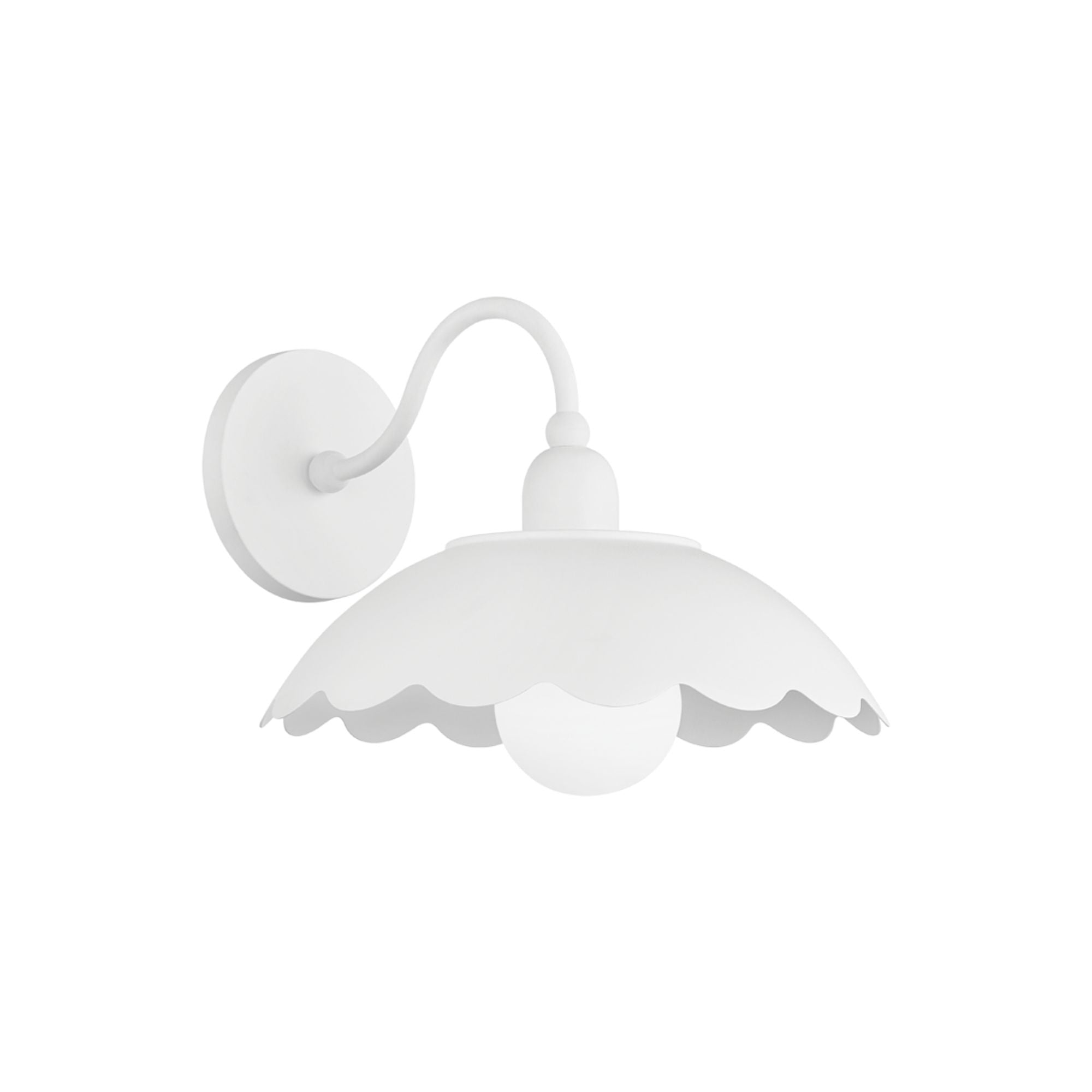 Yael 11" Wall Sconce, Textured White Finish