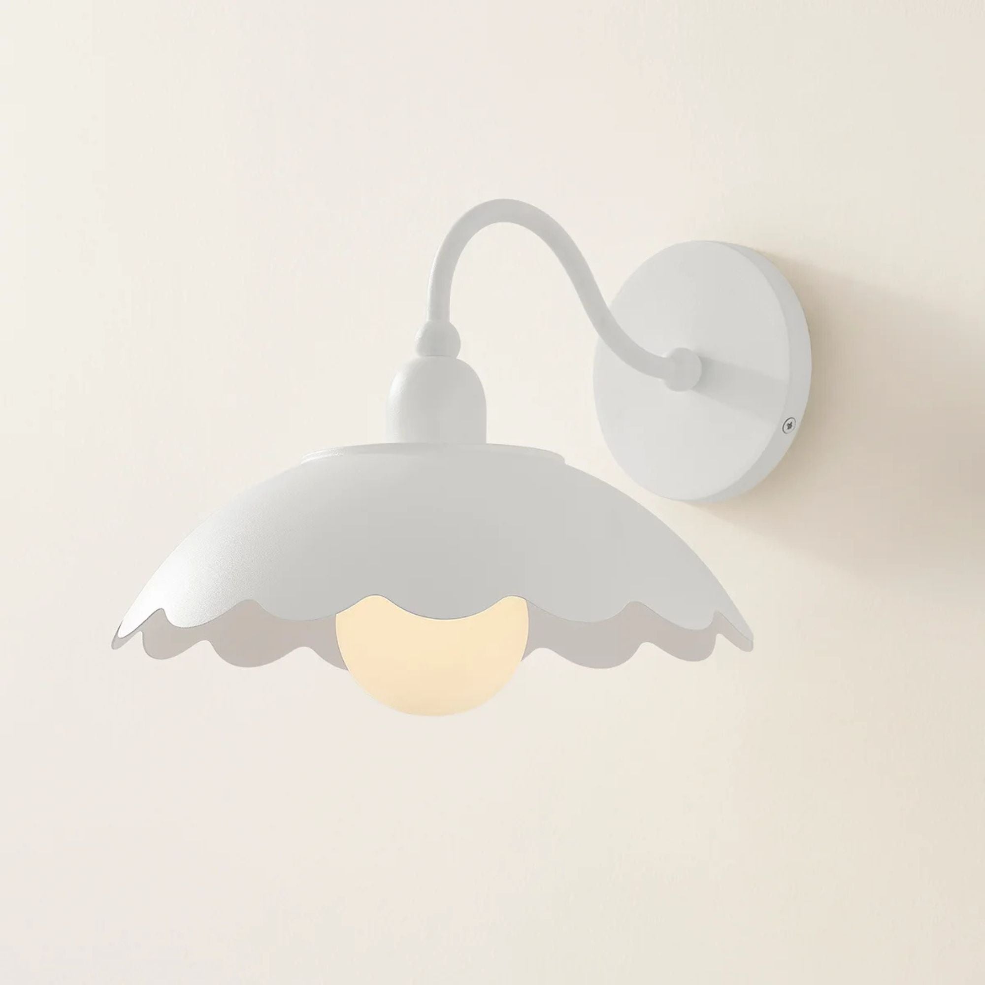 Yael 11" Wall Sconce, Textured White Finish