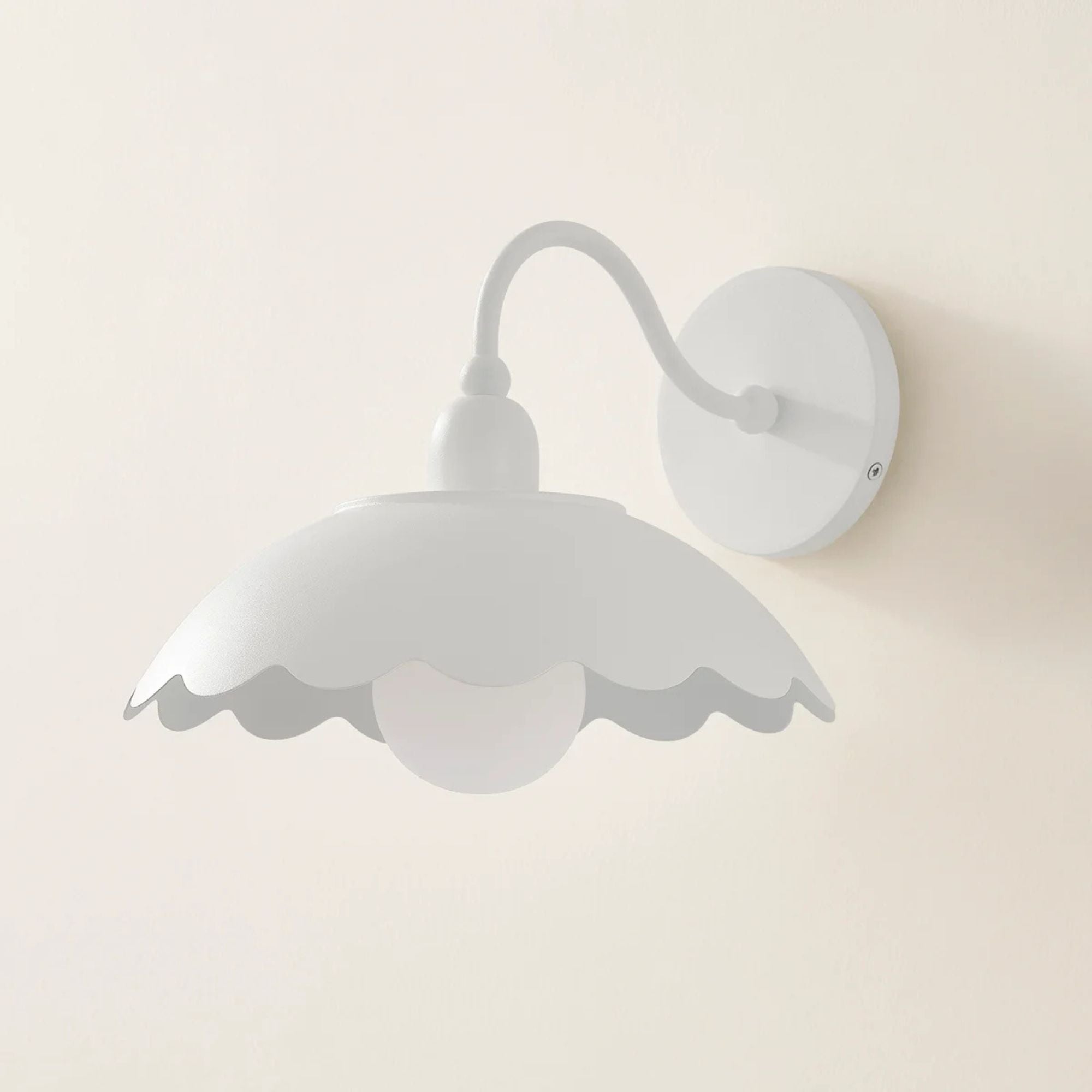 Yael 11" Wall Sconce, Textured White Finish