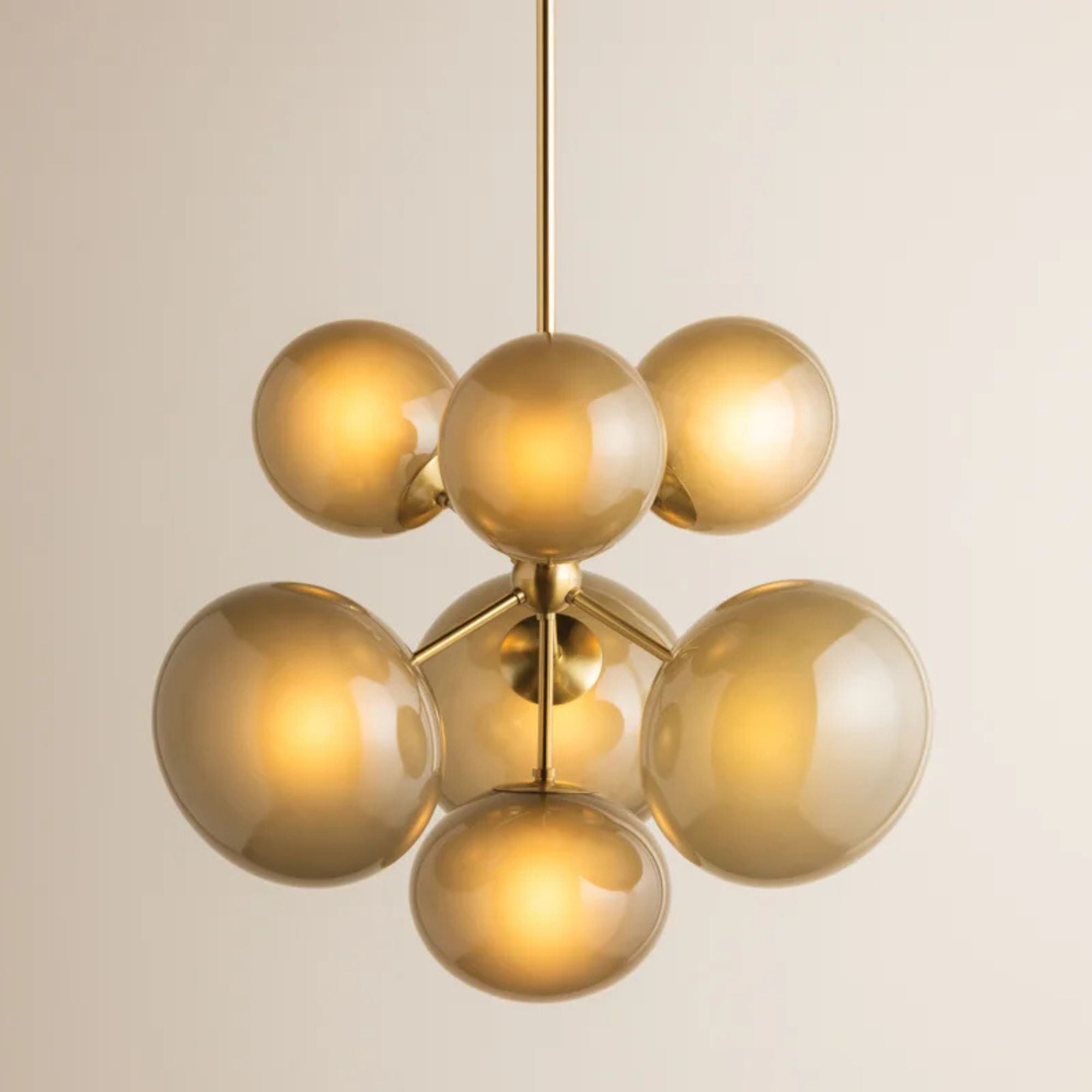 Zaley 28" 7-Light Chandelier, Aged Brass Finish