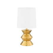 Zoe Table Lamp Aged Brass Ceramic Gold Finish