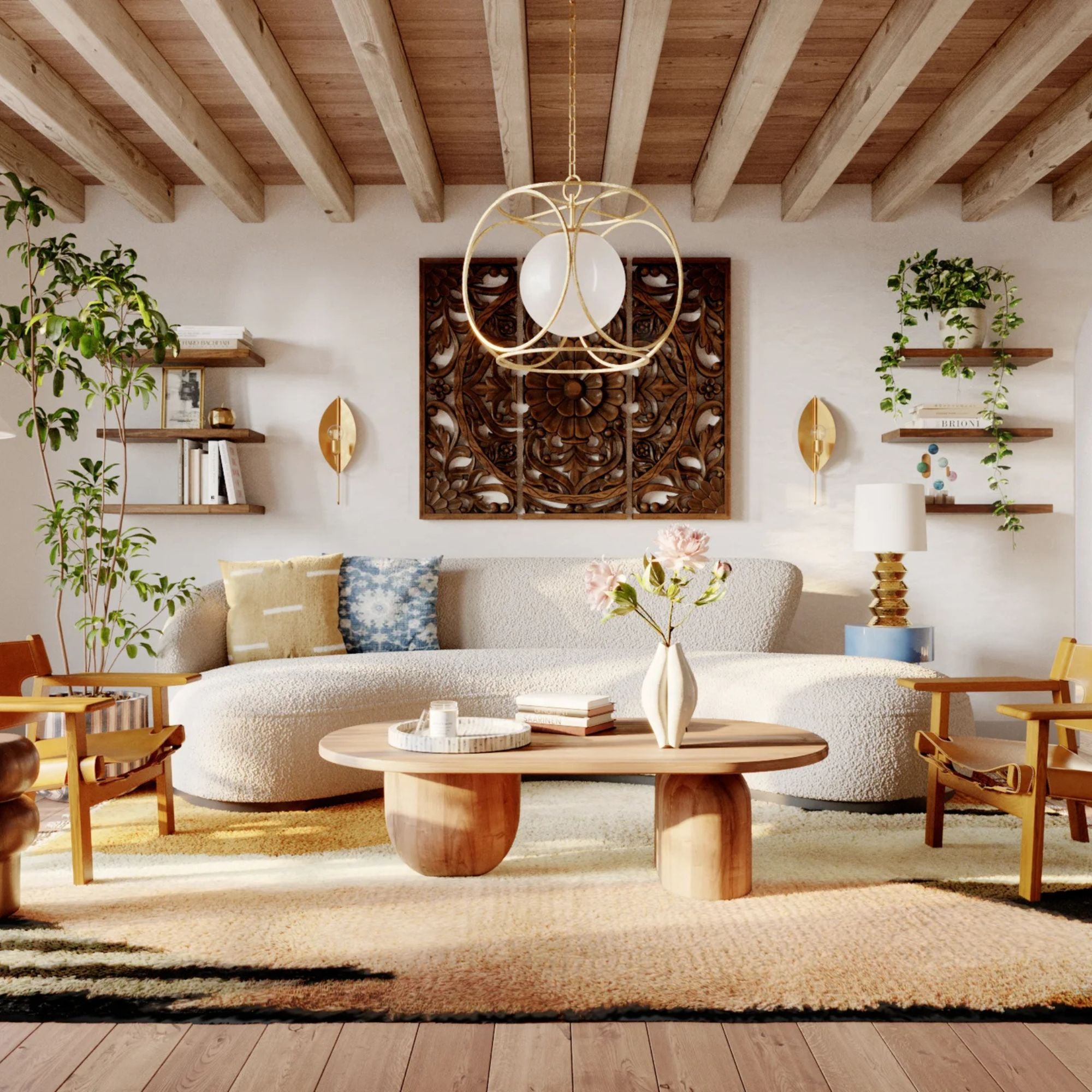 Zoe 25" Table Lamp, Aged Brass/Ceramic Gold Finish