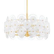 Zoella 24" 5-Light Chandelier, Aged Brass Finish