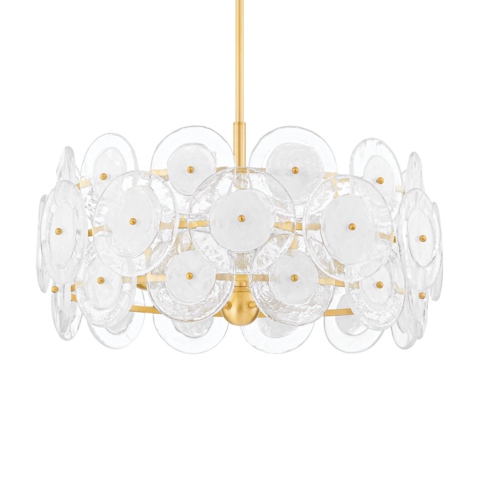 Zoella 24" 5-Light Chandelier, Aged Brass Finish