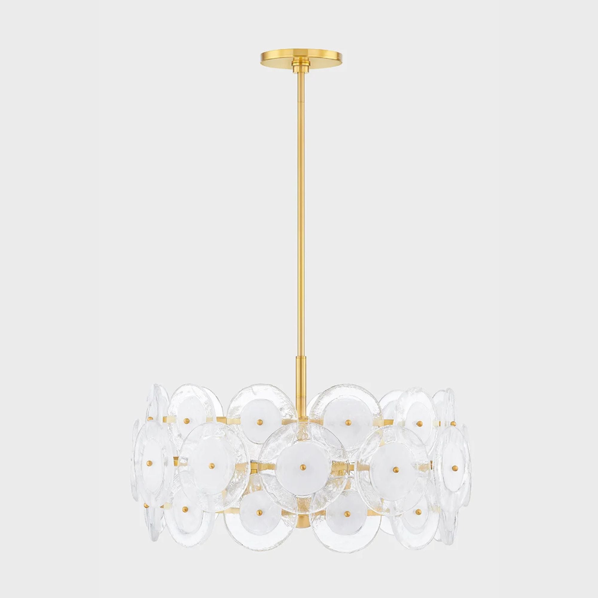 Zoella 24" 5-Light Chandelier, Aged Brass Finish