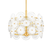 Zoella 16" 3-Light Pendant, Aged Brass Finish
