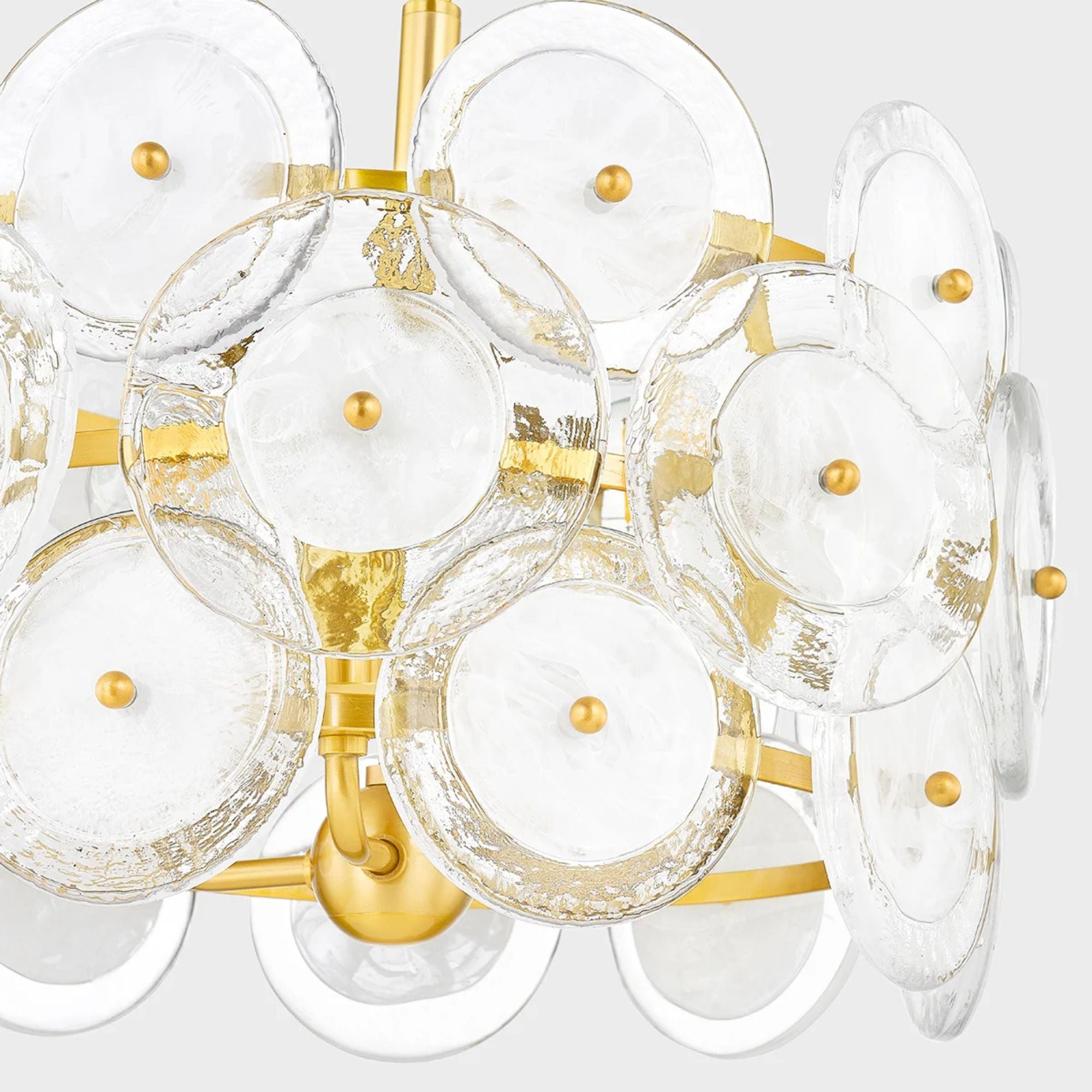 Zoella 16" 3-Light Pendant, Aged Brass Finish