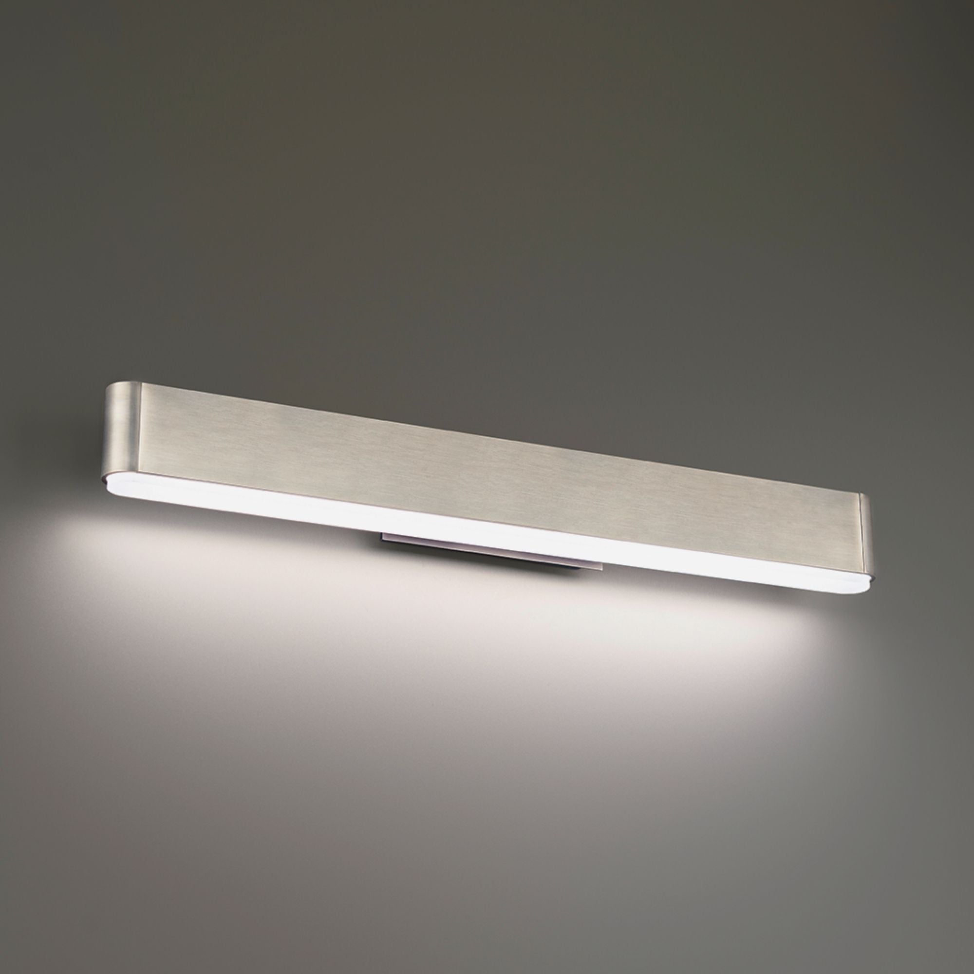 0 to 60 24" LED Bath & Vanity Light, 3000K, Brushed Nickel Finish - Bees Lighting