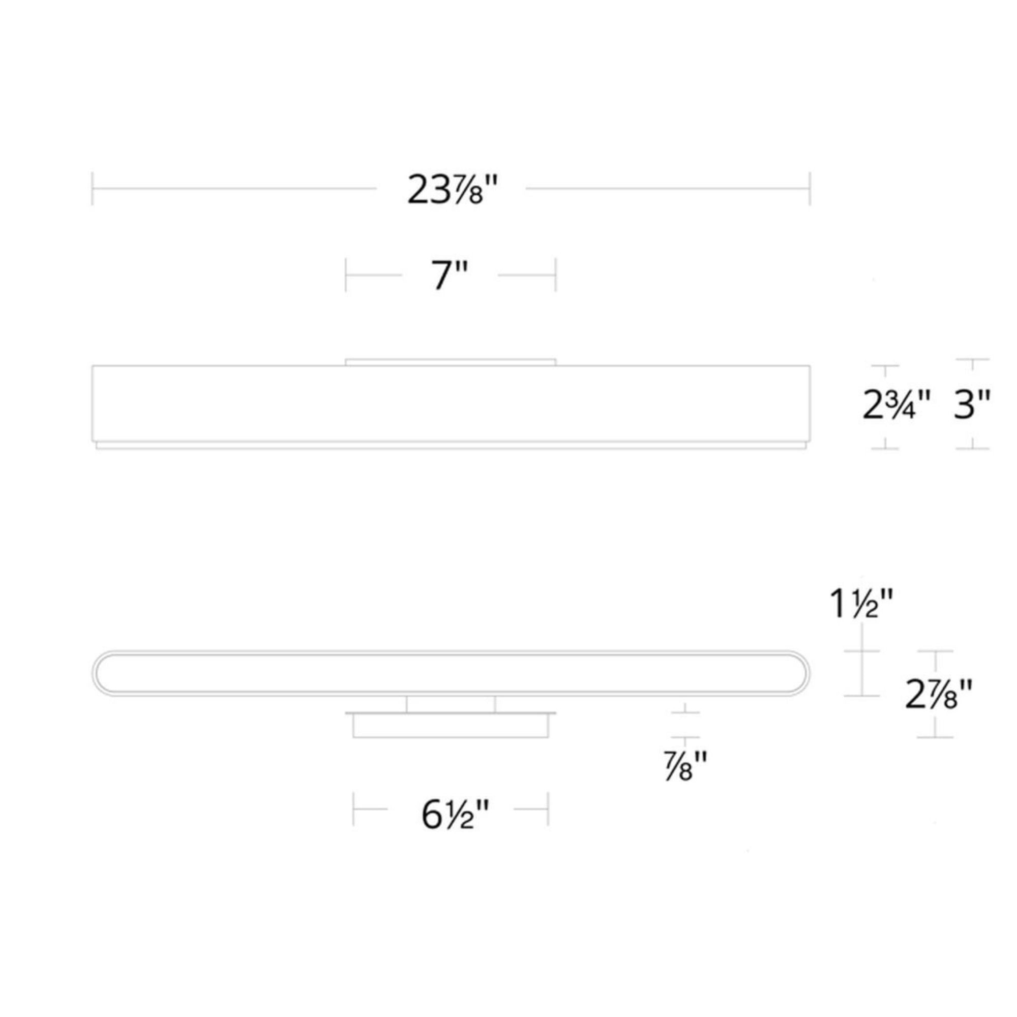 0 to 60 24" LED Bath & Vanity Light, 3000K, Brushed Nickel Finish - Bees Lighting