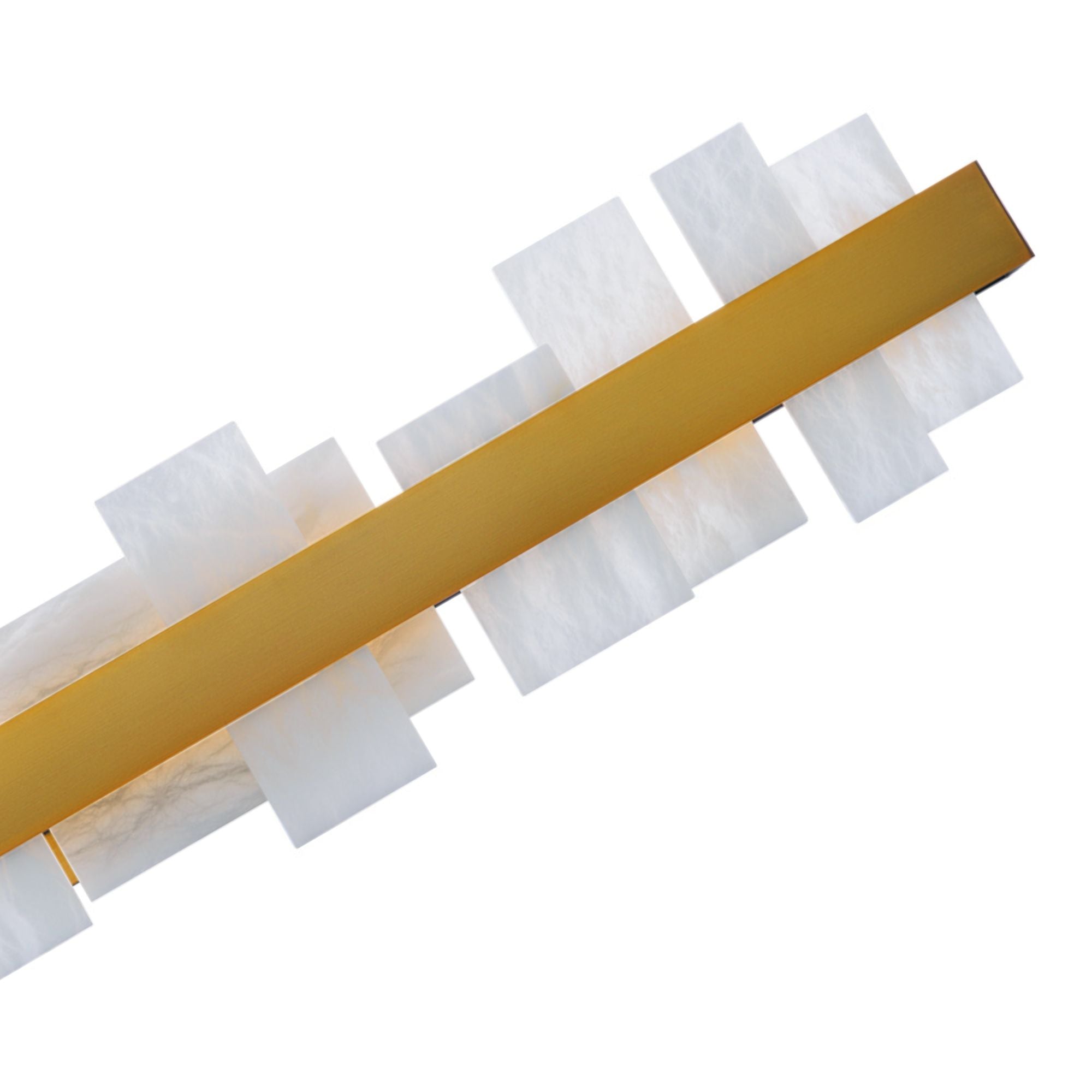 Acropolis 37" LED Bath Light, Aged Brass Finish