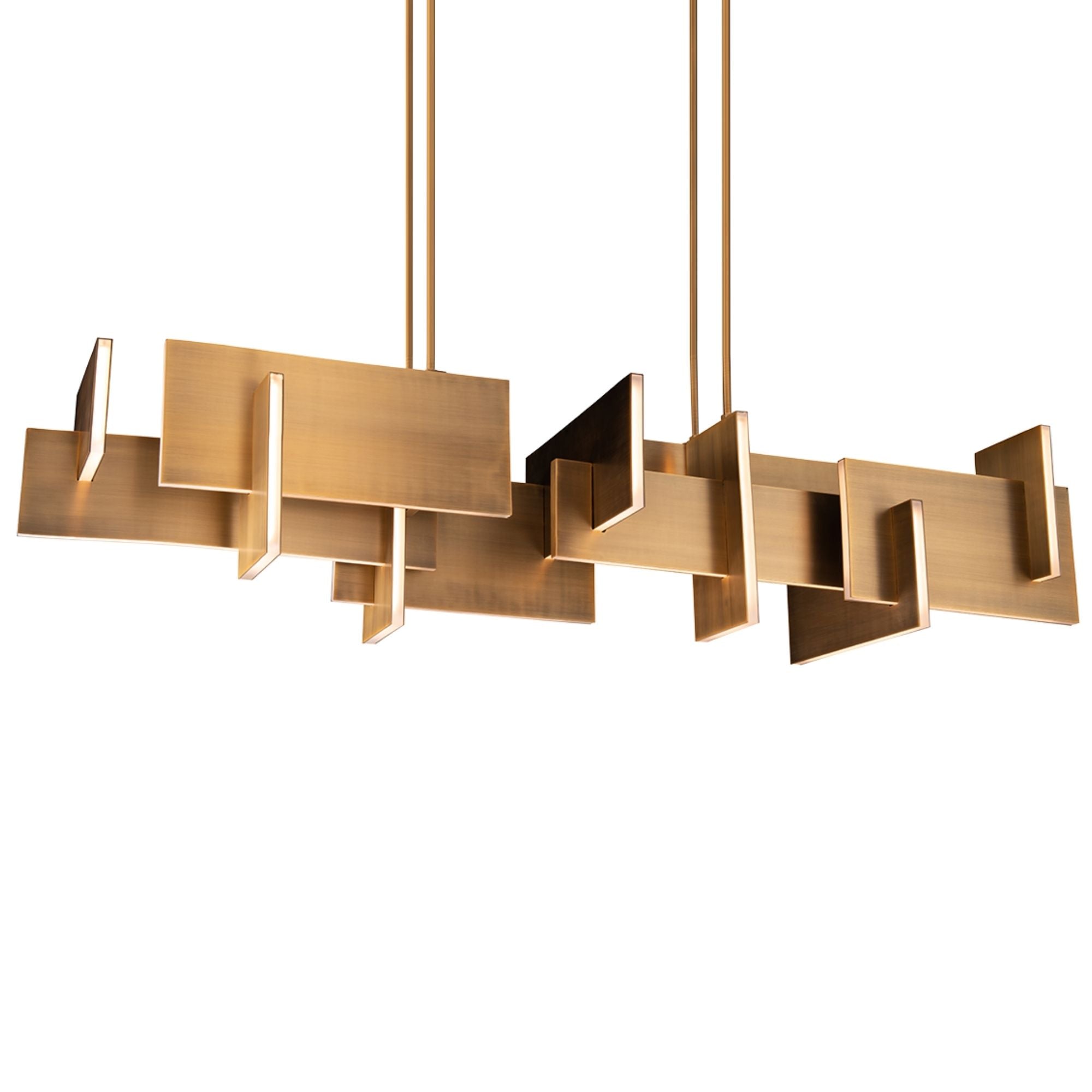 Amari 58 in. LED Chandelier Brass Finish