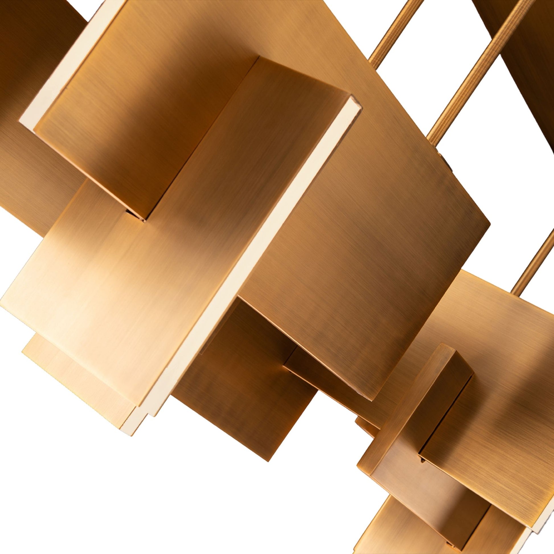 Amari 58" LED Linear Pendant, Aged Brass Finish - Bees Lighting