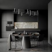Amari 58" LED Linear Pendant, Black Finish - Bees Lighting