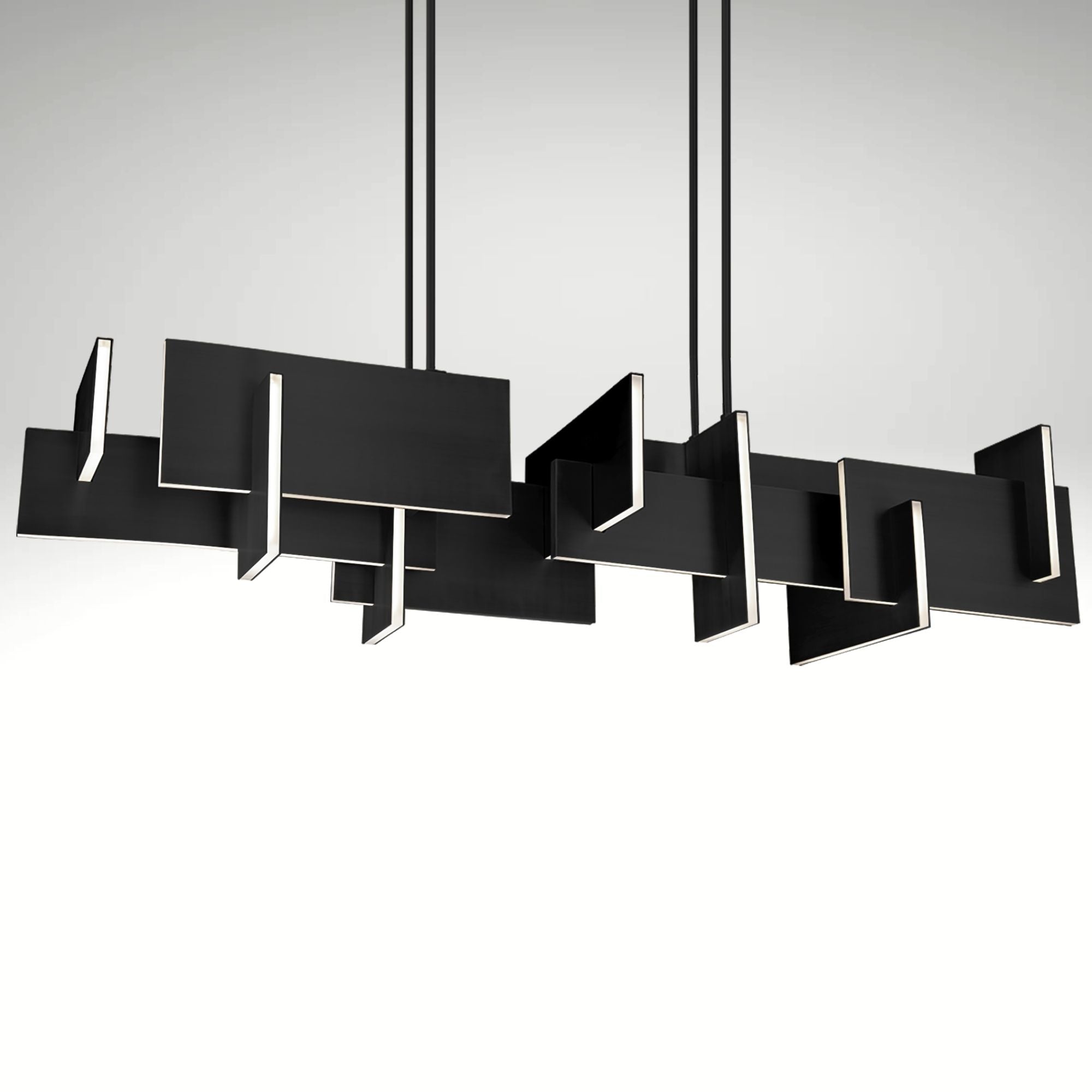 Amari 58 in. LED Chandelier  Black finish