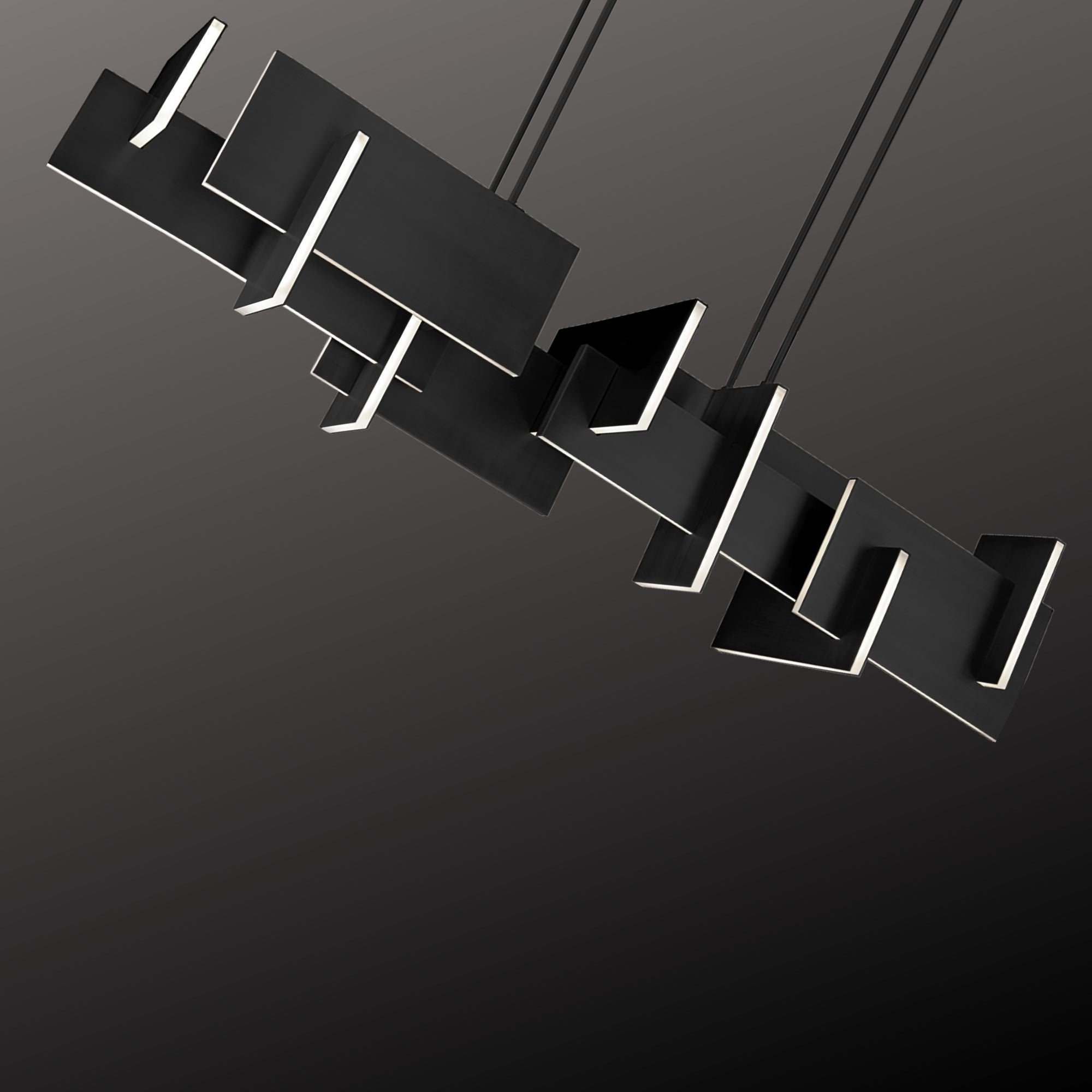 Amari 58 in. LED Chandelier  Black finish