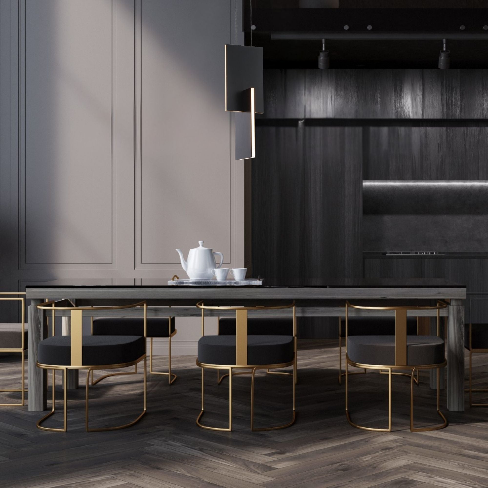 Amari 5 in. LED Pendant Light Black Finish