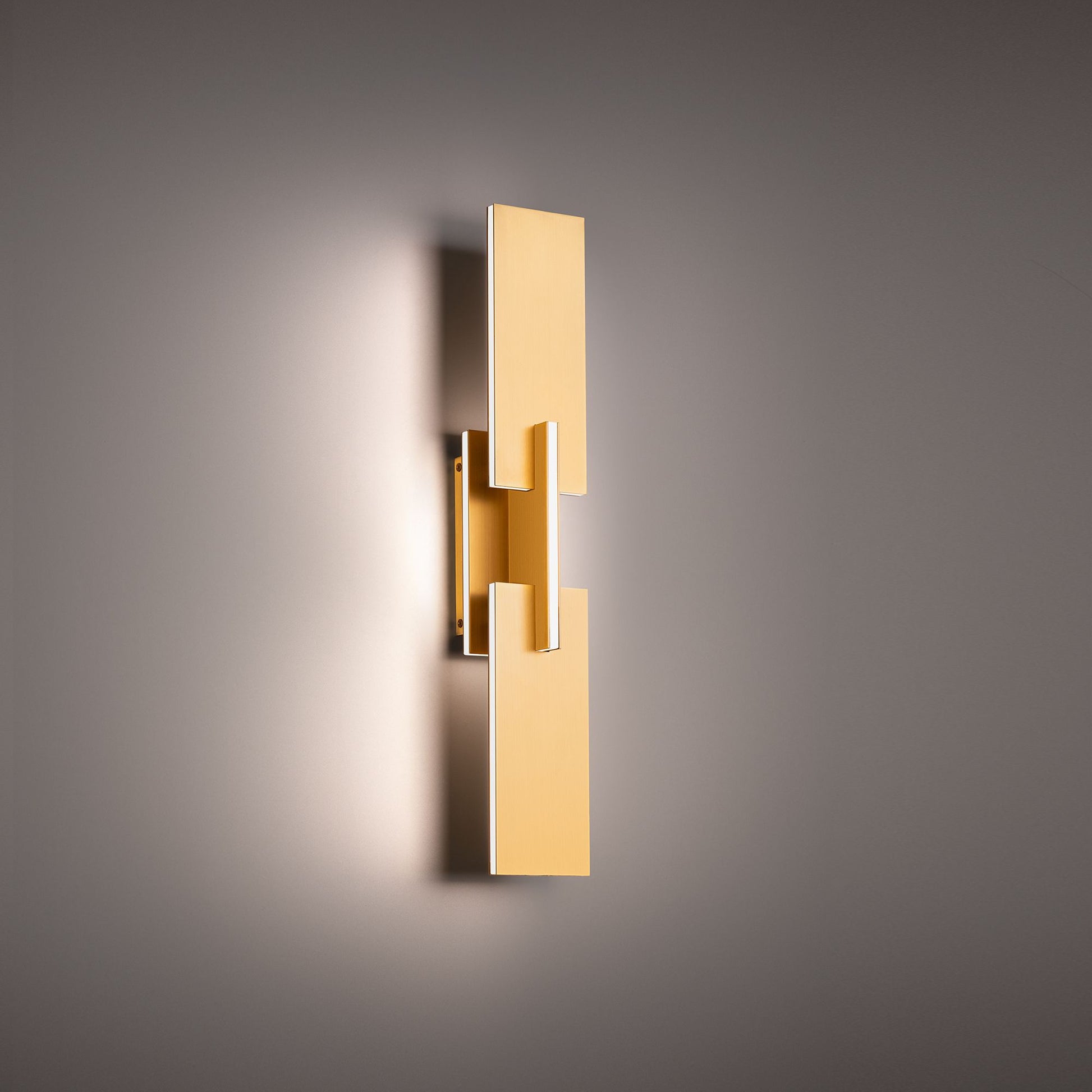 Amari 22" LED Wall Sconce, Aged Brass Finish - Bees Lighting