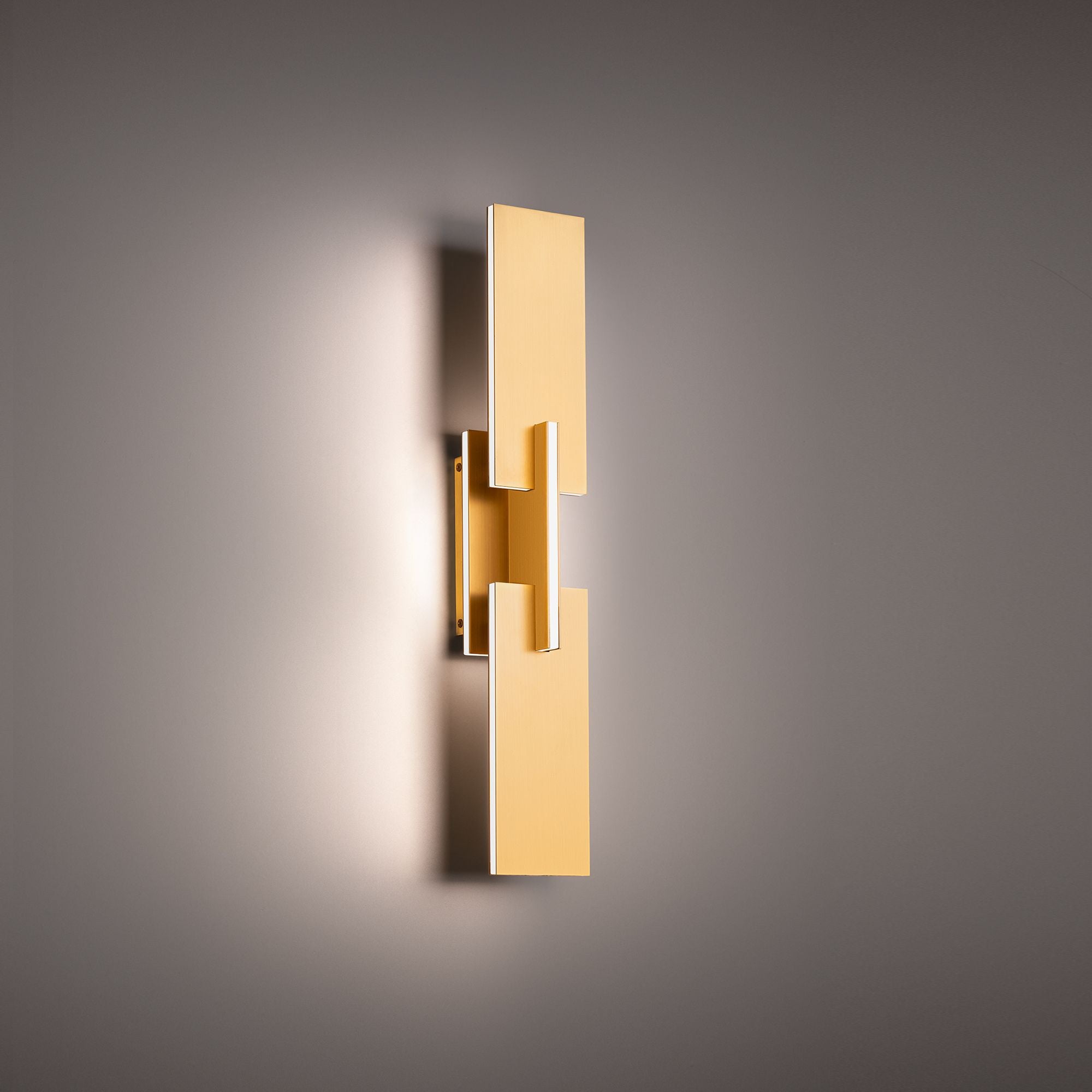 Amari 22" LED Wall Sconce, Aged Brass Finish - Bees Lighting