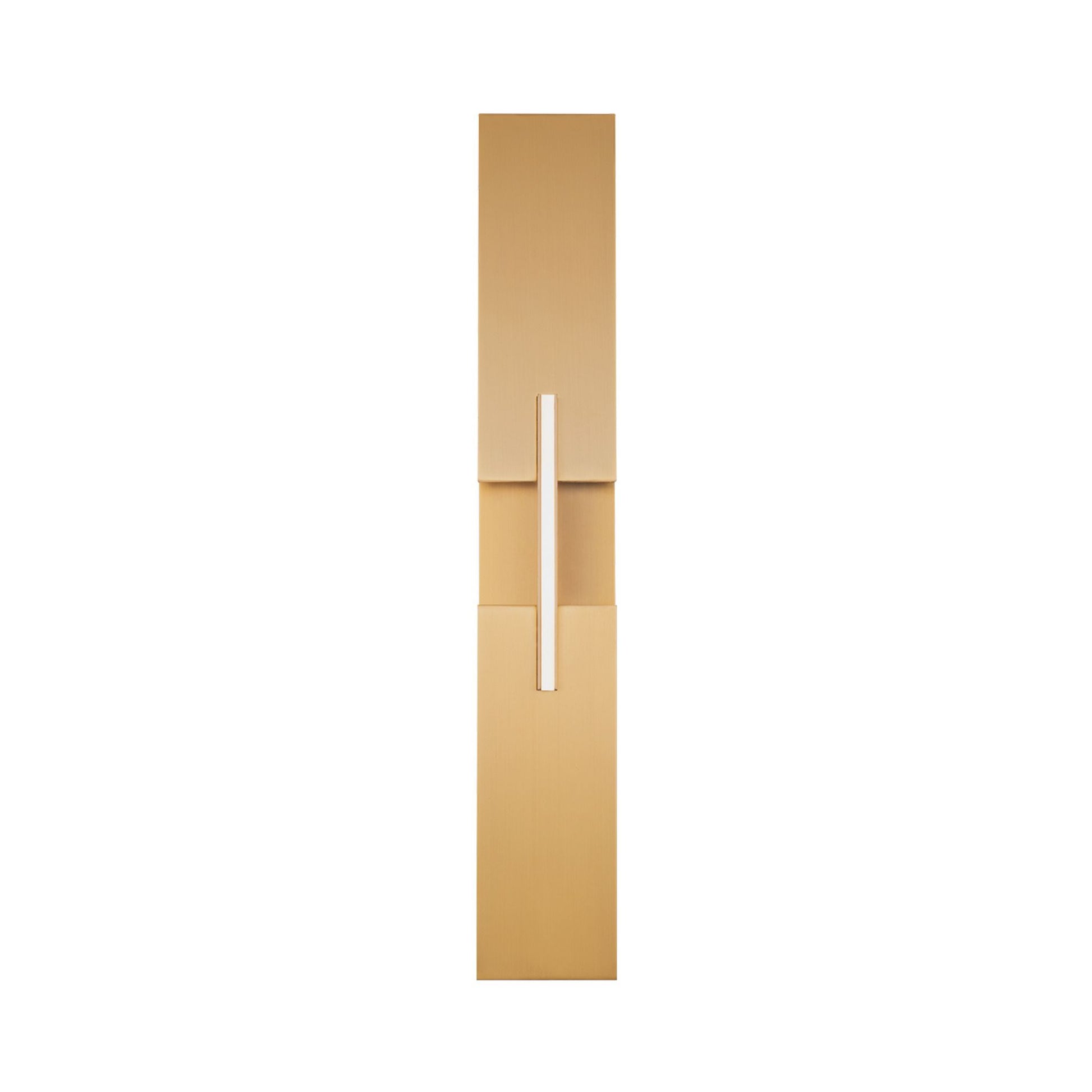 Amari 22" LED Wall Sconce, Aged Brass Finish - Bees Lighting
