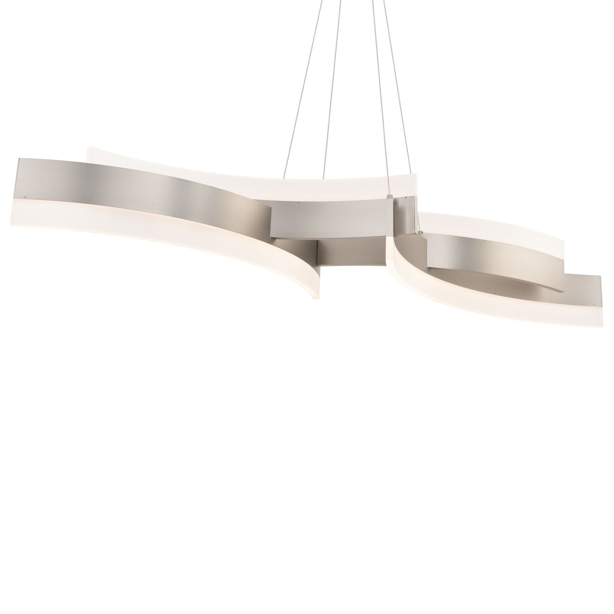 Arcs 57" LED Pendant Light, Brushed Nickel Finish
