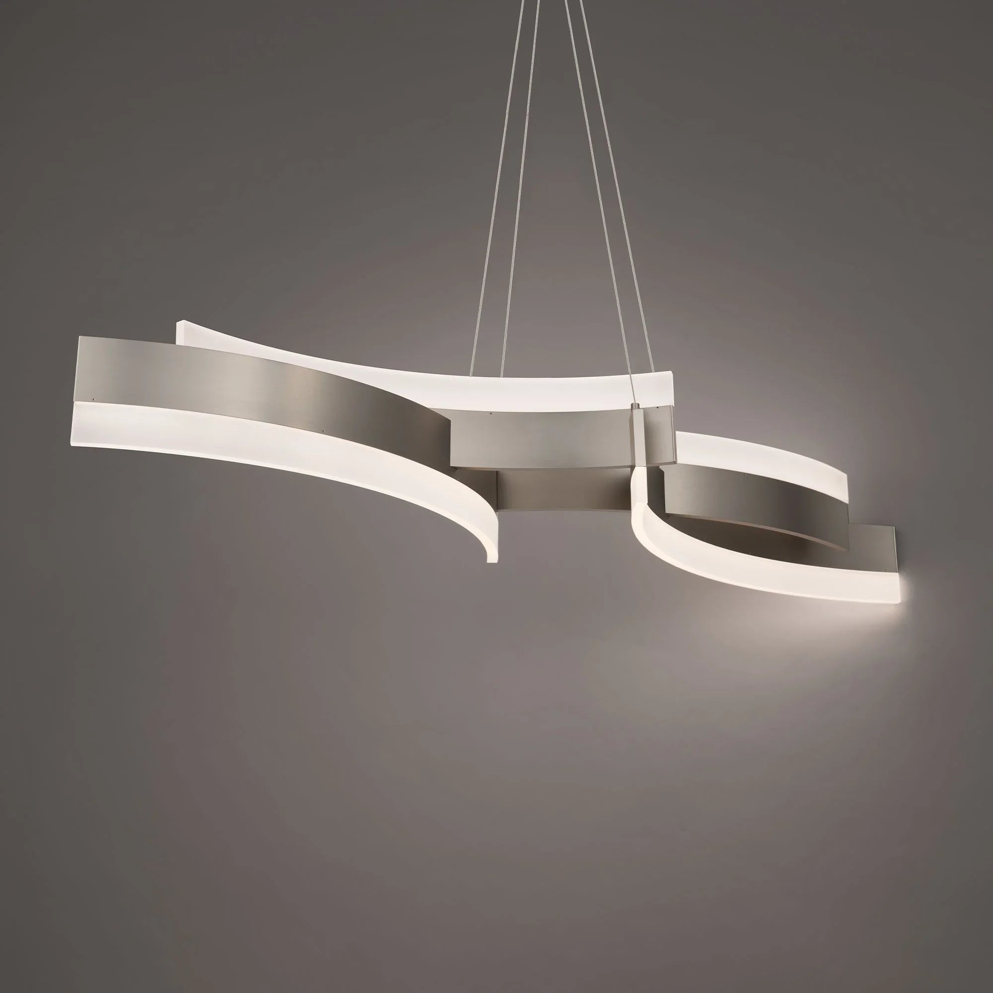 Modern Forms PD-31058-BN Arcs Pendant | Brushed Nickel, LED – Bees