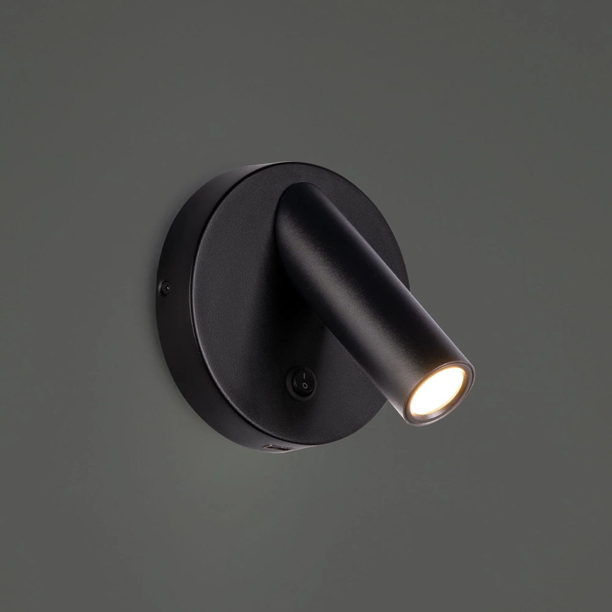 Aspire 5" LED Reading Bed Light, Black Finish - Bees Lighting