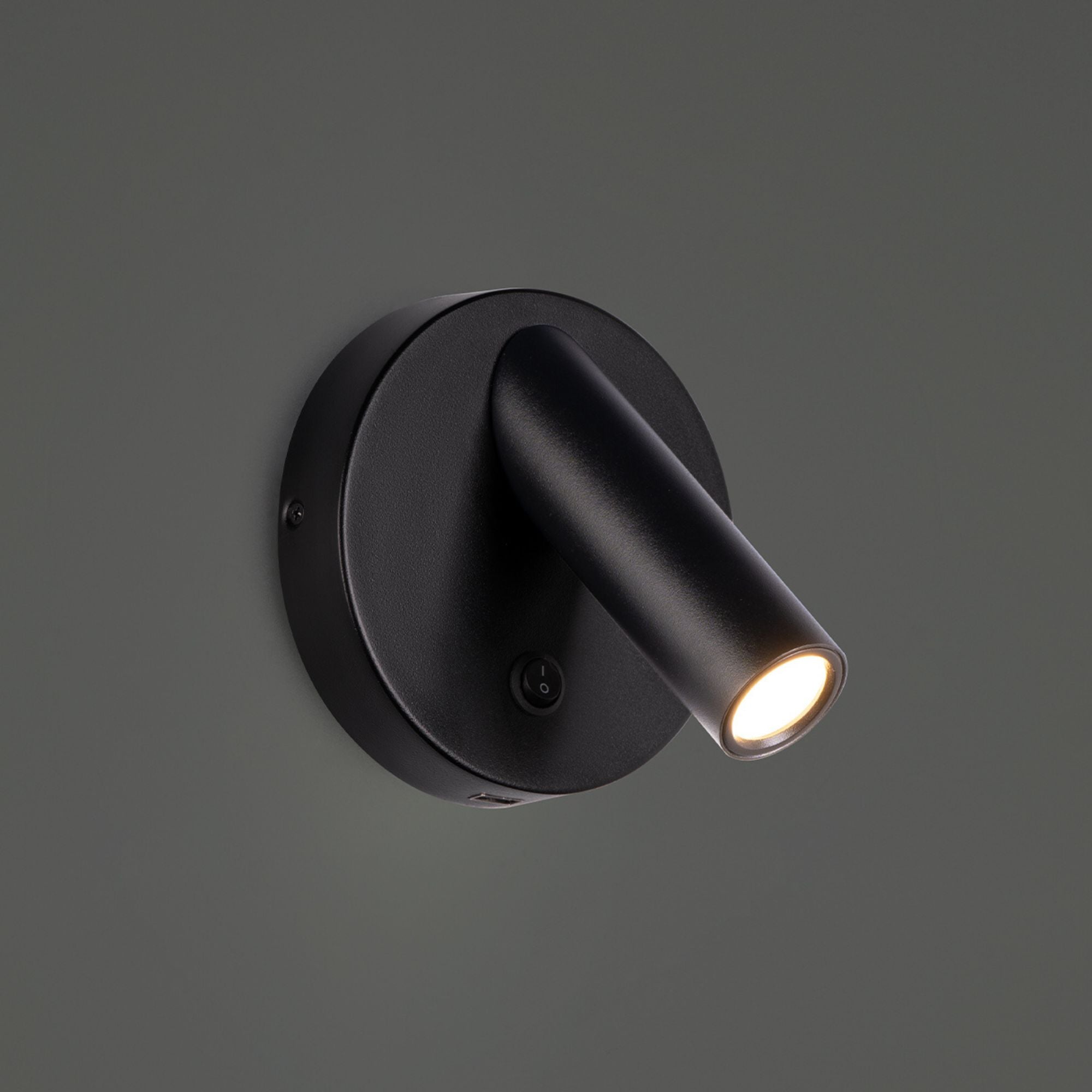 Aspire 5" LED Reading Bed Light, Black Finish - Bees Lighting