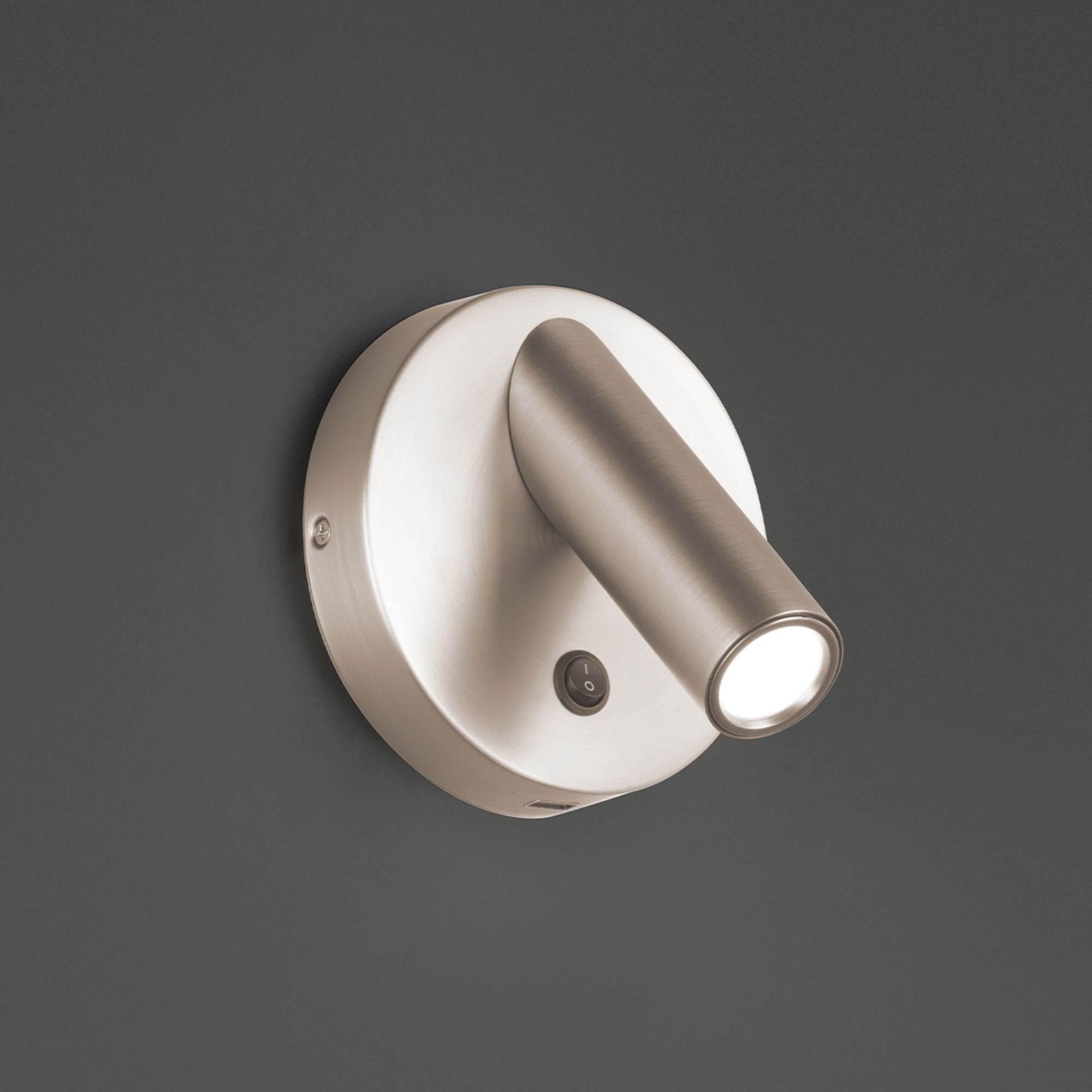 Aspire 5" LED Reading Bed Light, Brushed Nickel Finish - Bees Lighting