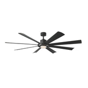 Aura 72" Black Windmill Outdoor LED Smart Ceiling Fan