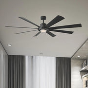 Modern Forms - Aura 72" Black Windmill Outdoor LED Smart Ceiling Fan | Bees Lighting
